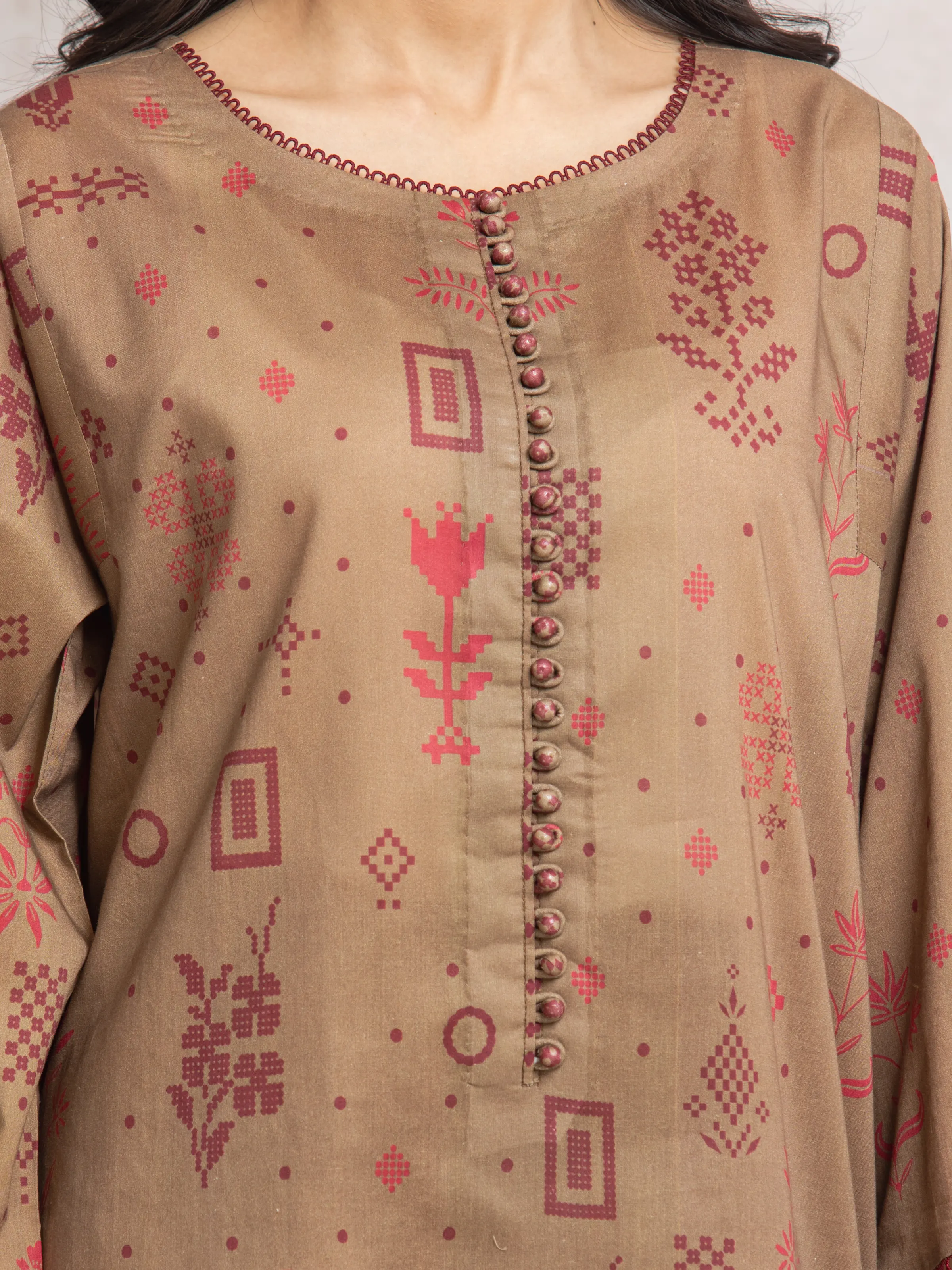 Unstitched Printed Cambric Suit - EWU24M2-022 - Image 4