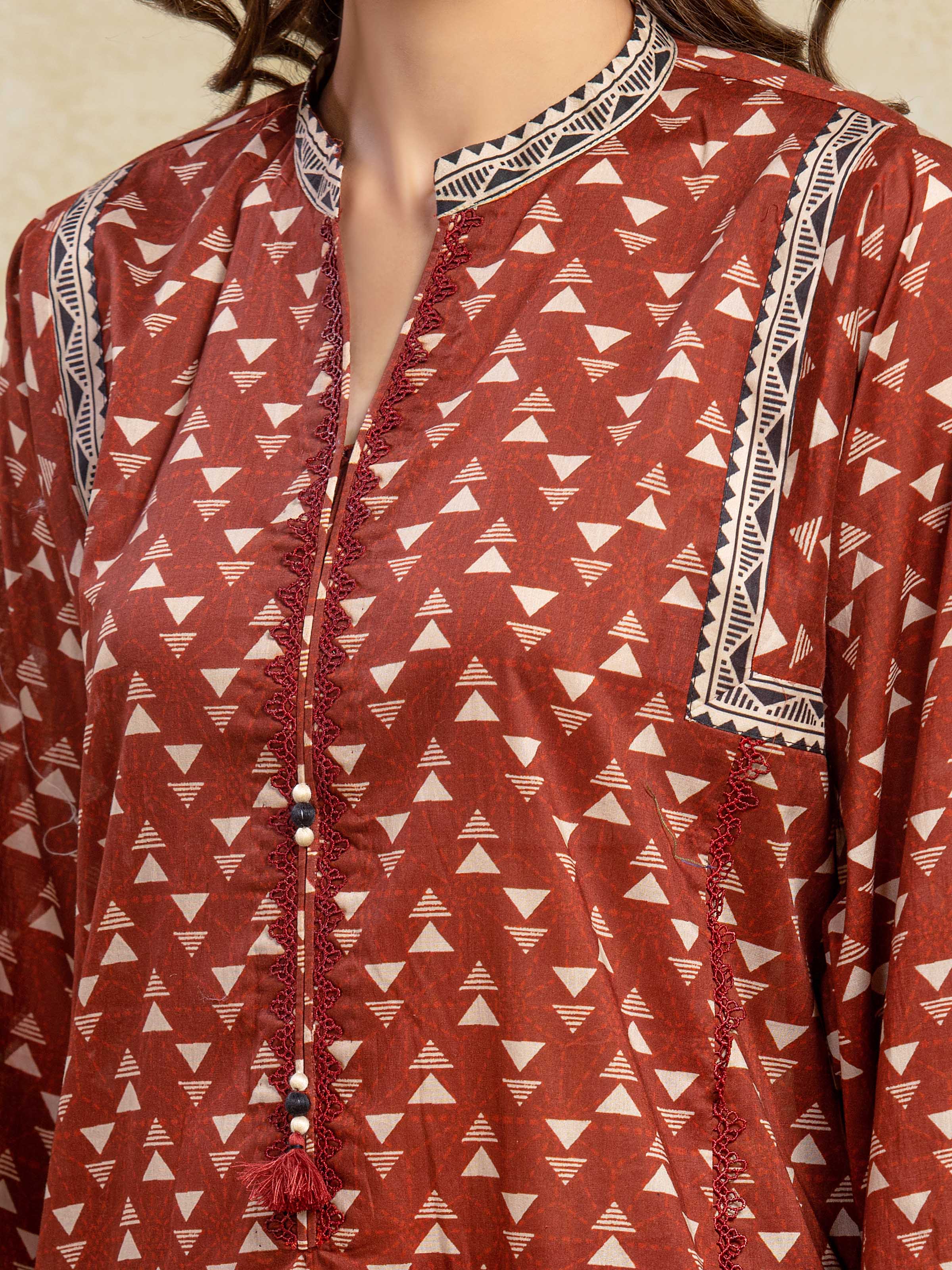 Unstitched Printed Khaddar Suit - EWU5A3-35929-3P - Image 4