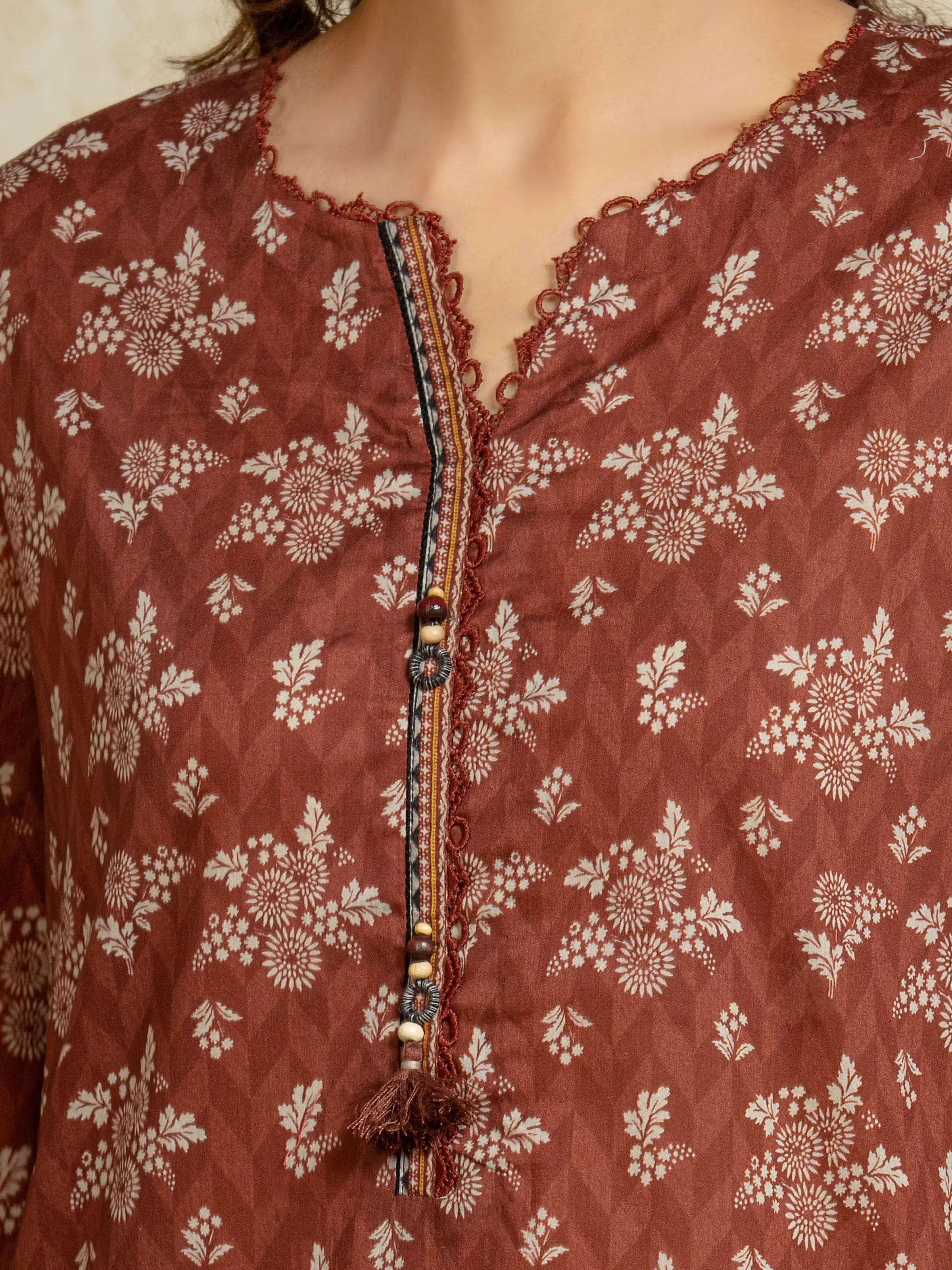 Unstitched Printed Khaddar Suit - EWU5A3-35936-3P - Image 4