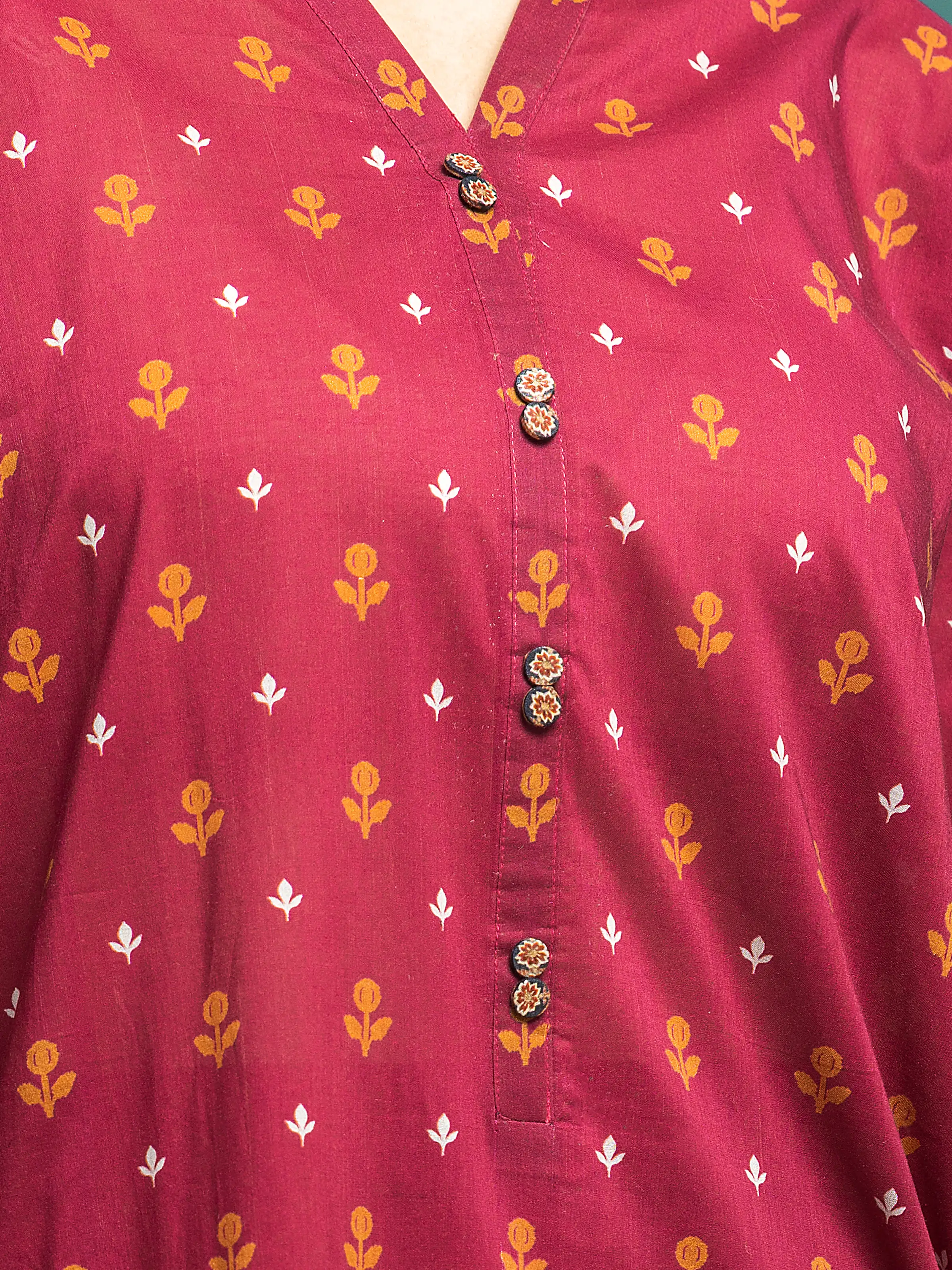 Unstitched Printed Khaddar Shirt Dupatta - EWU24M3-079SD - Image 2