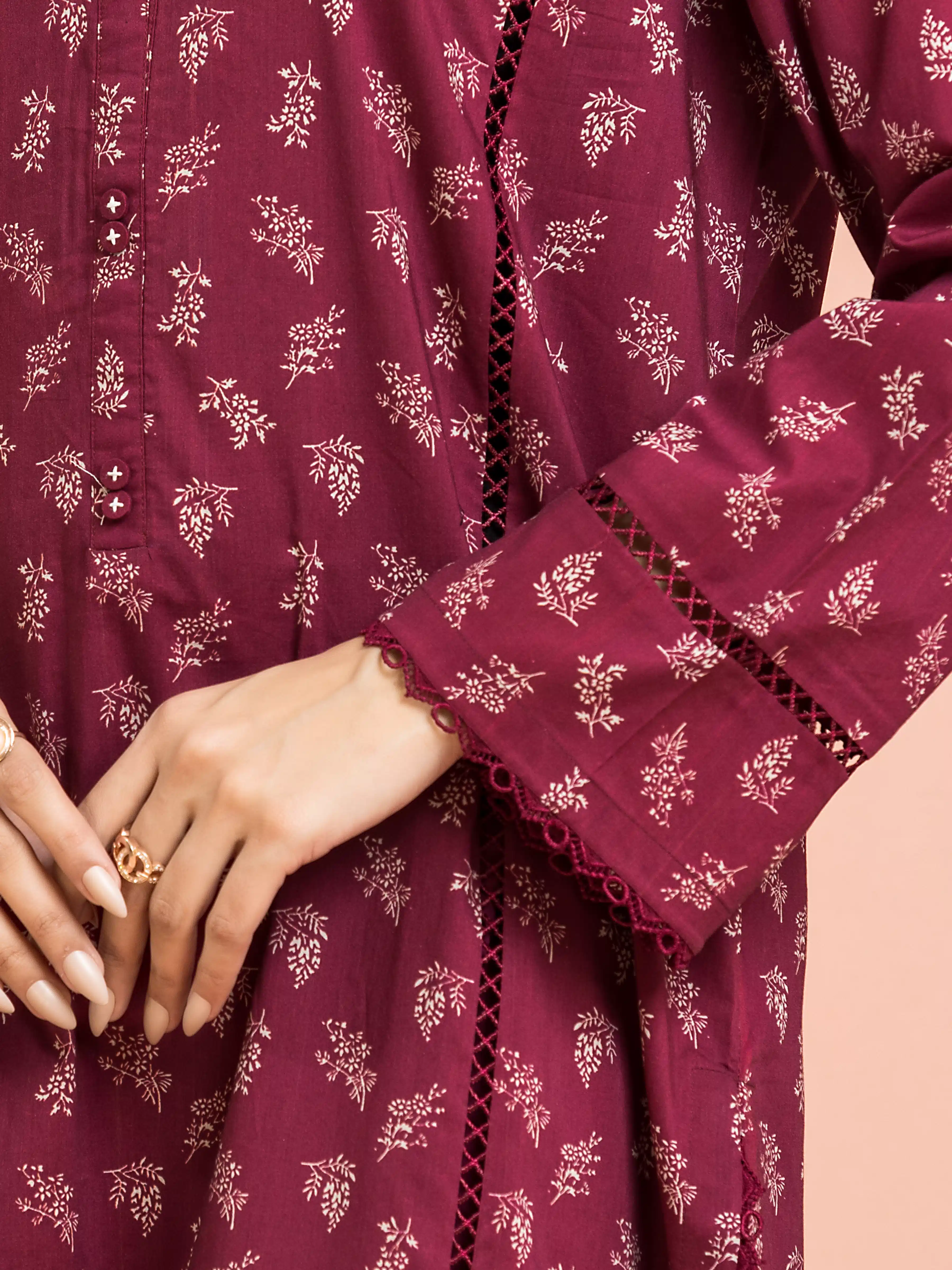 Unstitched Printed Khaddar Suit - EWU24M3-113 - Image 5
