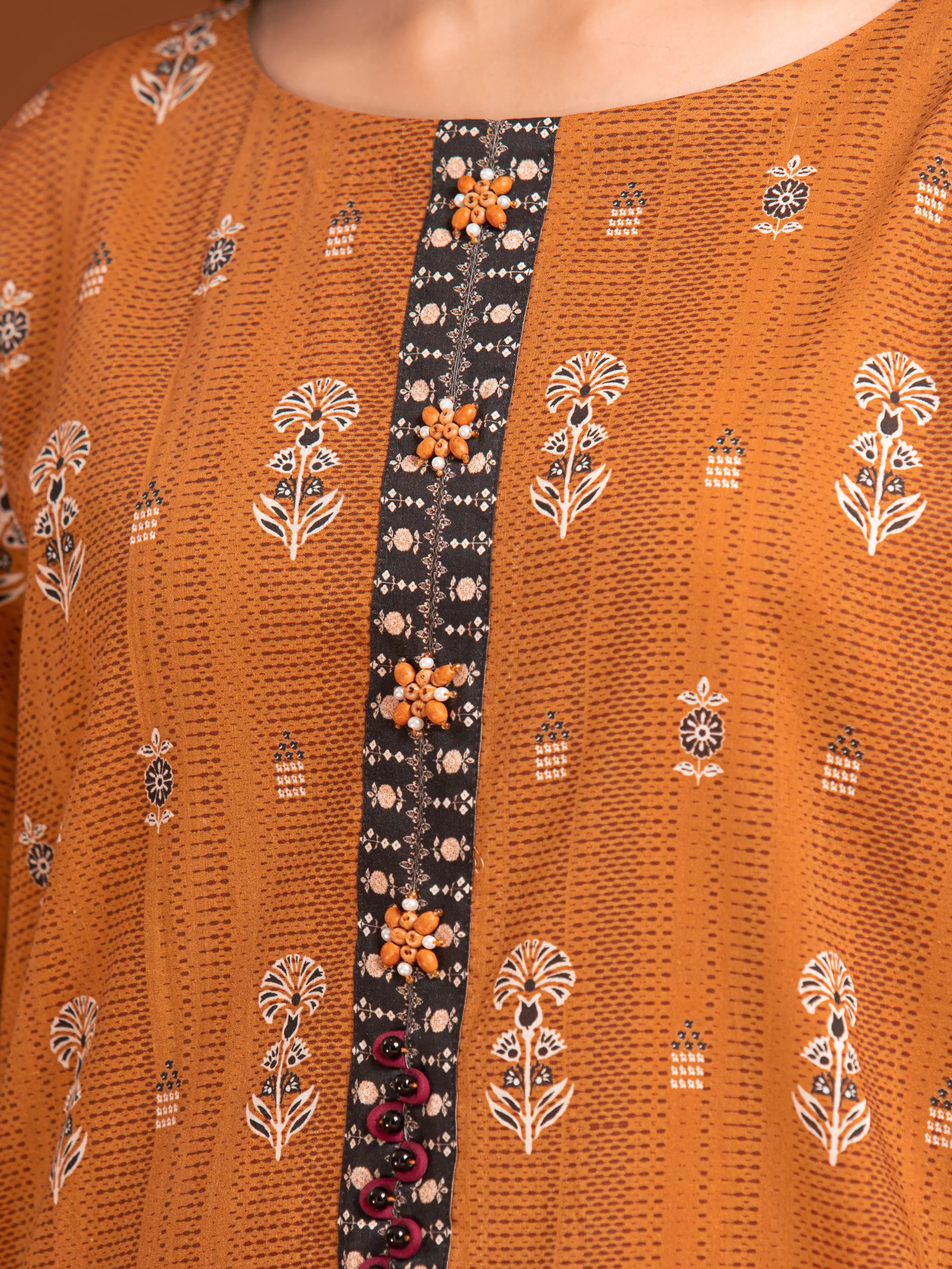 Unstitched Printed Khaddar Suit - EWU24A3-27141-3P - Image 5