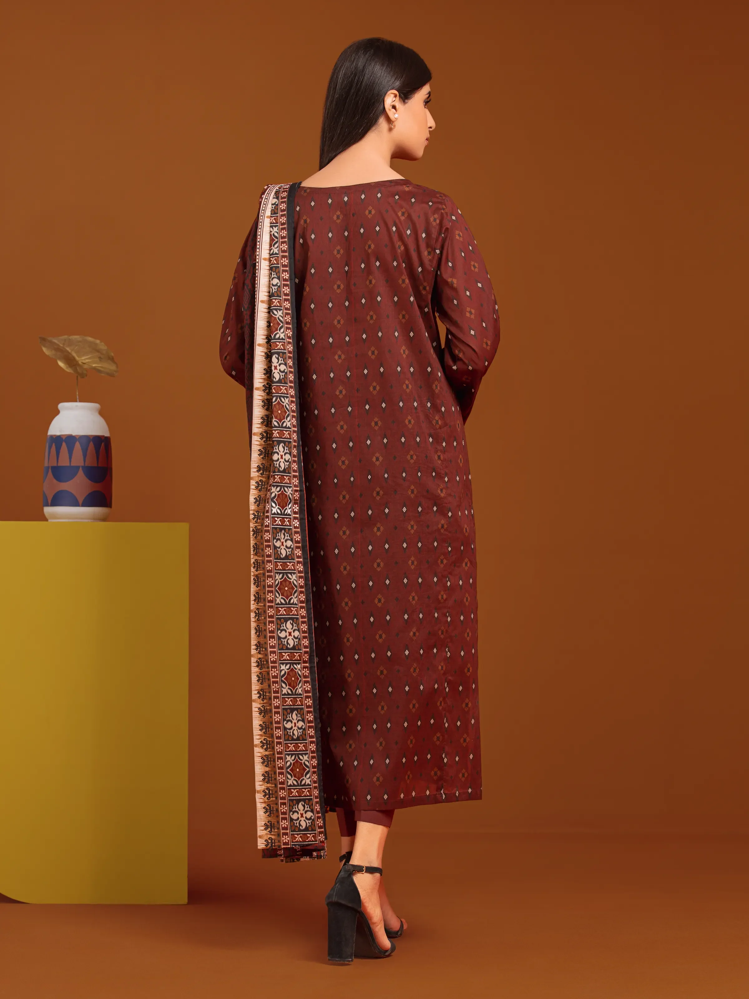Unstitched Printed Khaddar Suit - EWU24A3-27055-3P - Image 6
