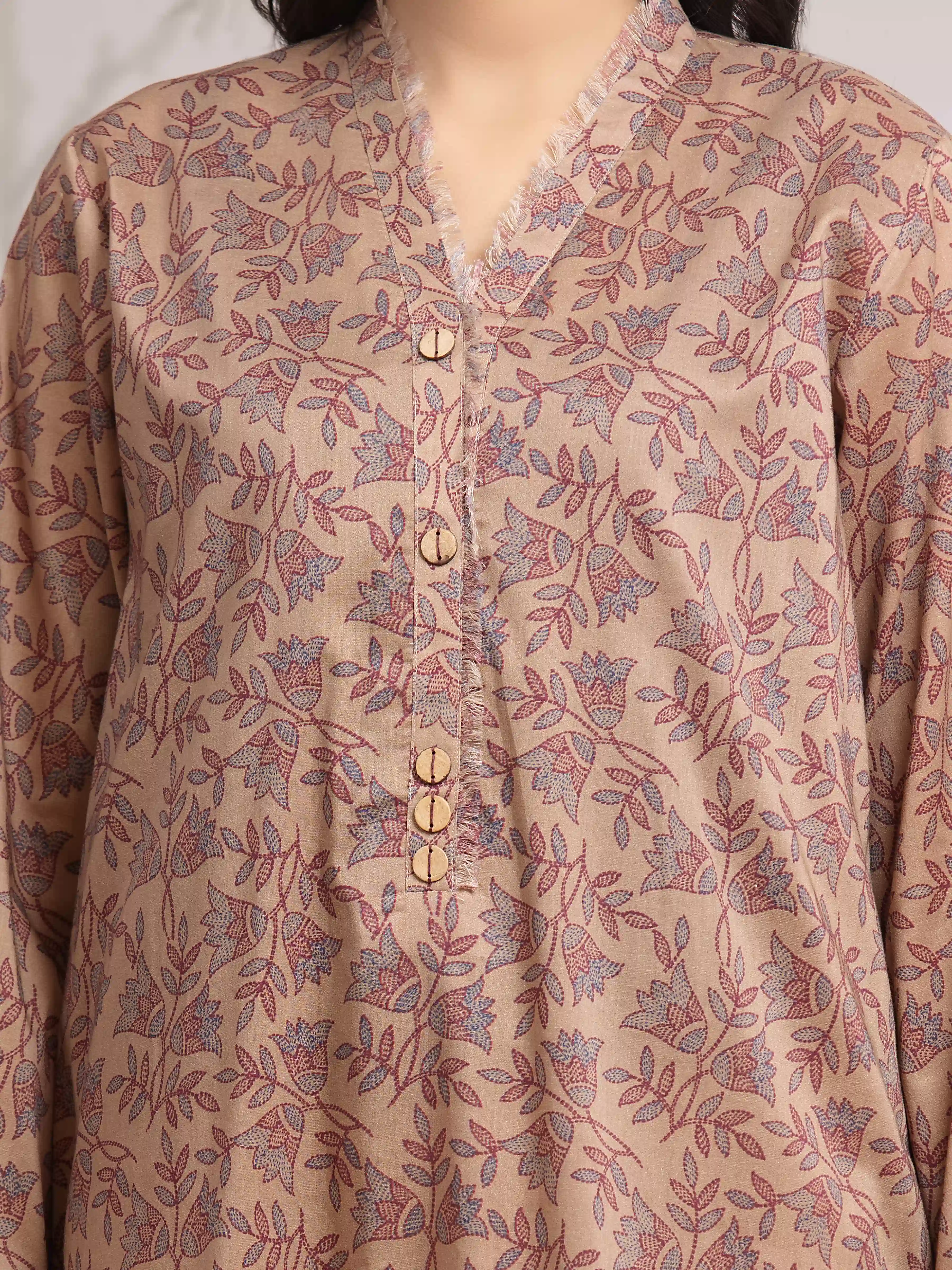 Unstitched Printed Khaddar Suit - EWU24A3-29507-3P - Image 5