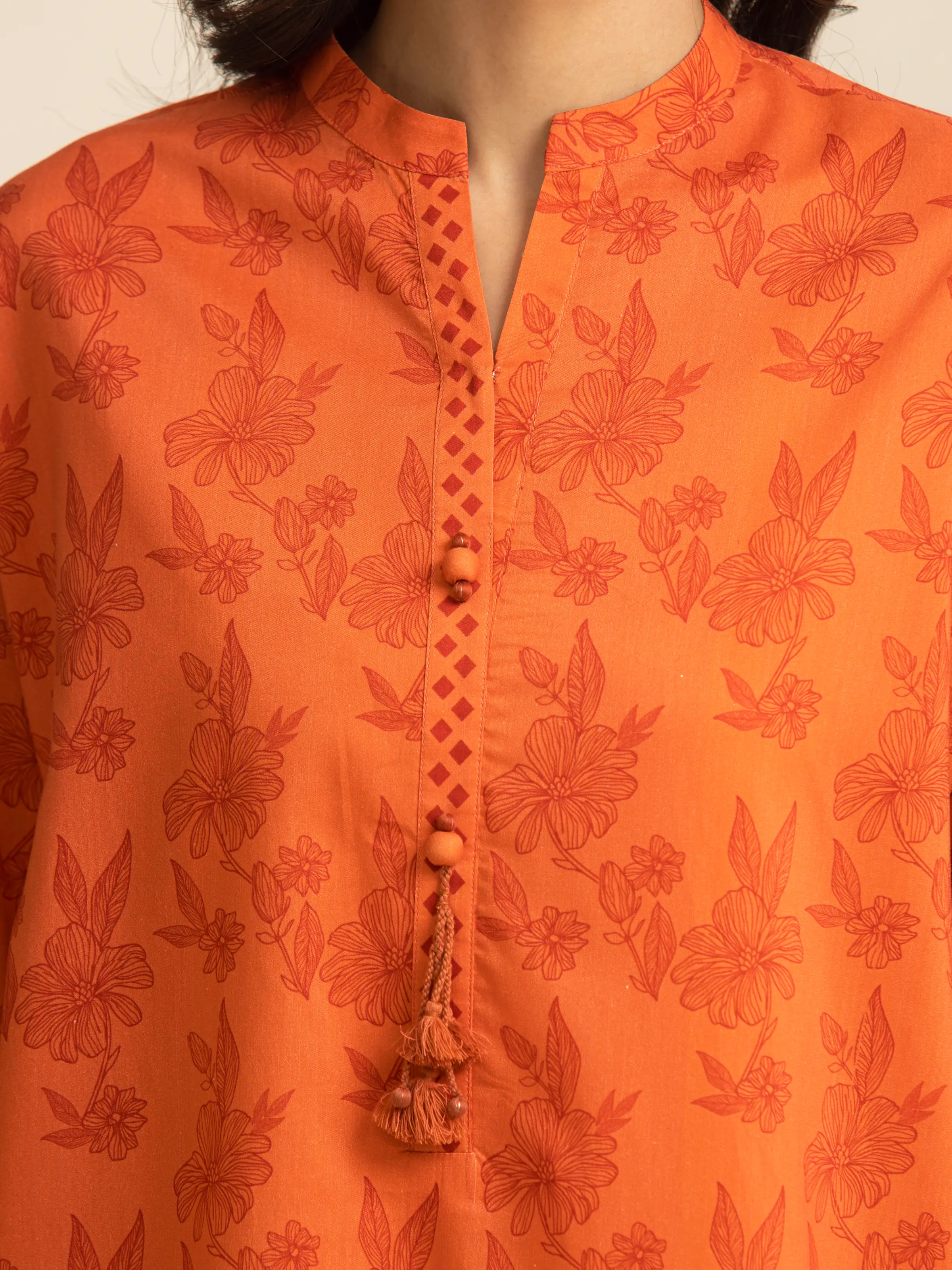 Unstitched Printed Lawn Suit - EWU5A1-35142-3P - Image 5