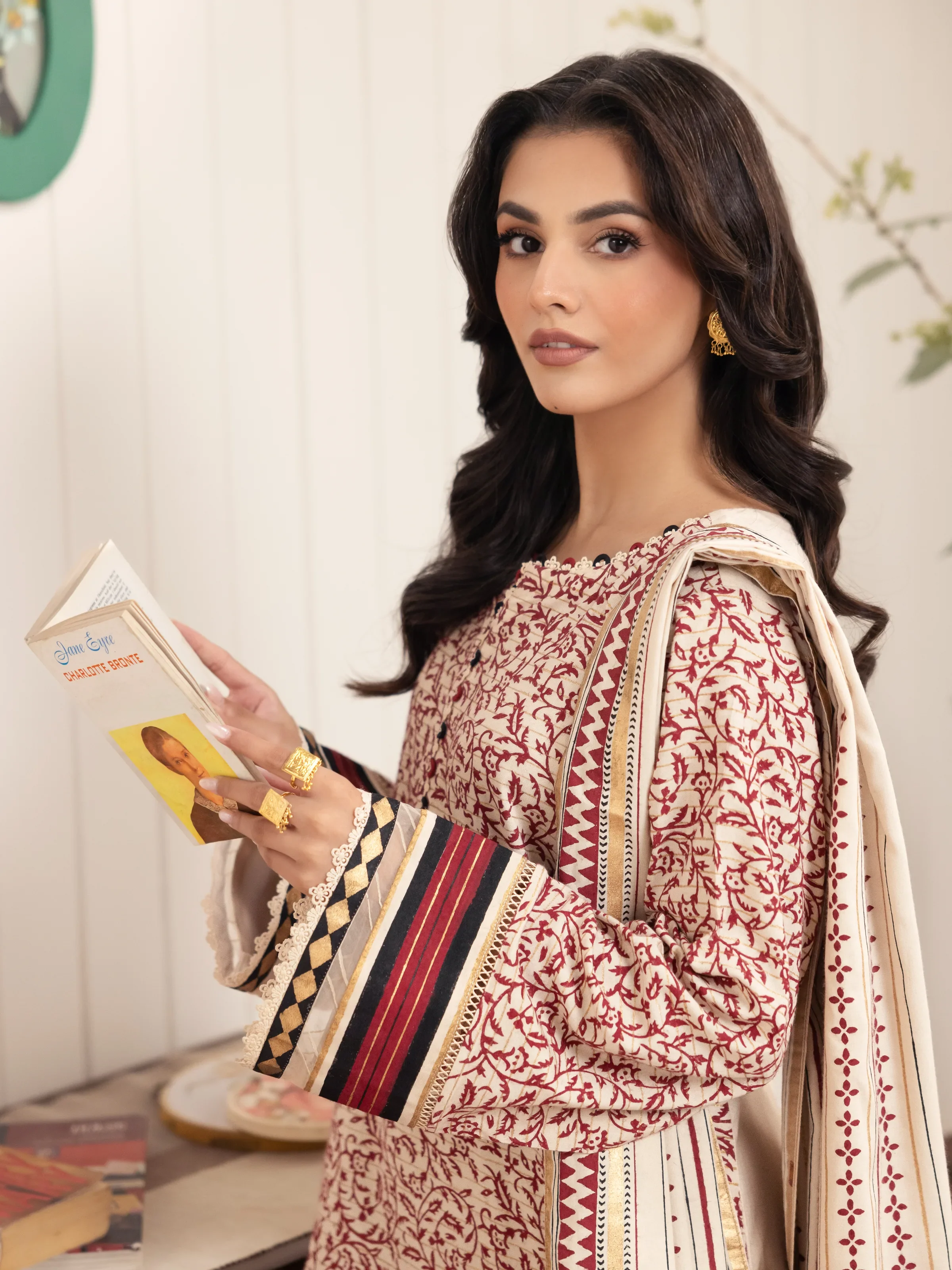 Unstitched Block Print Cambric Suit - EWU24M1-051 - Image 2