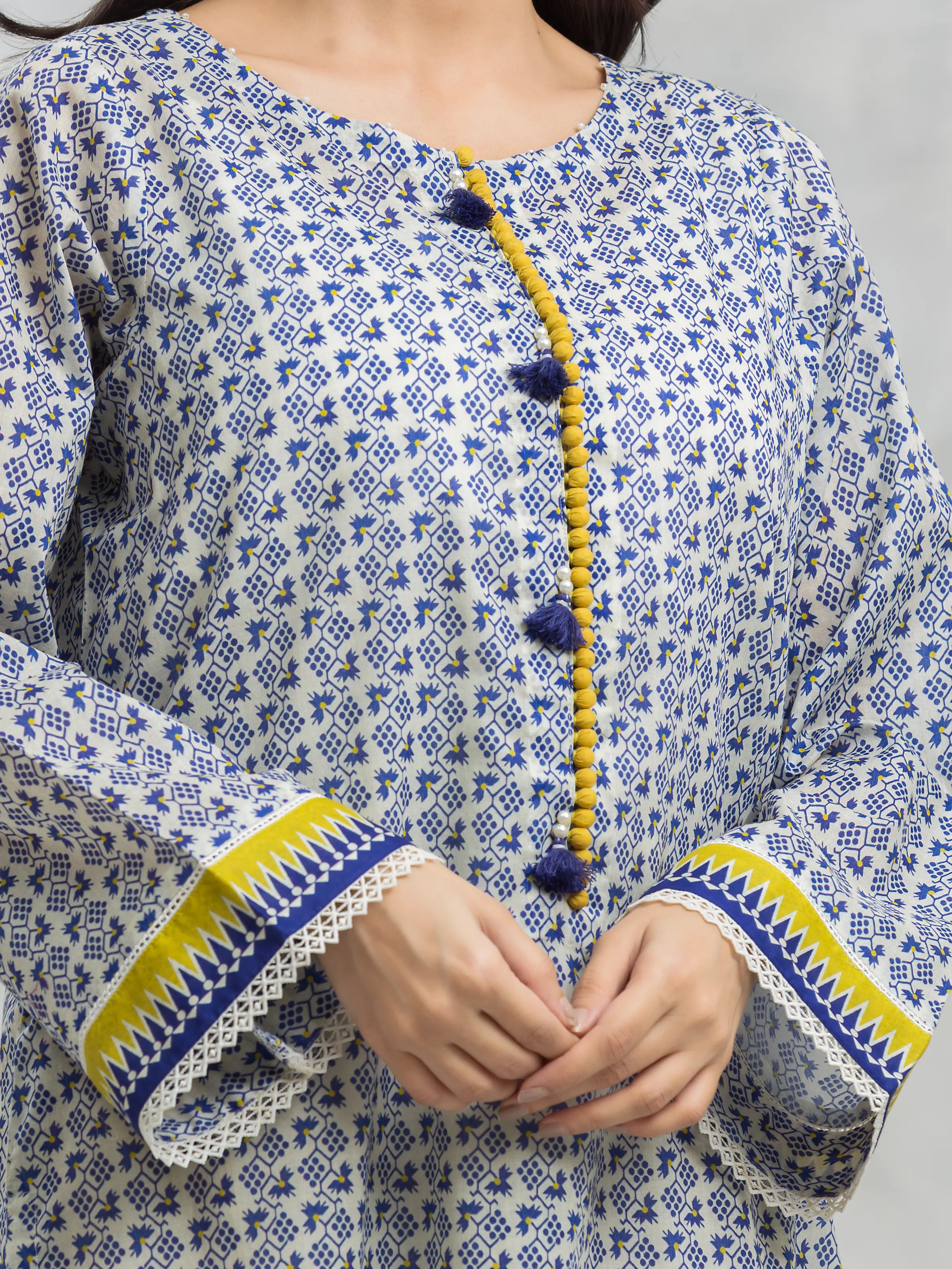 Unstitched Printed Cambric Suit - EWU24A2-28130-3P - Image 5