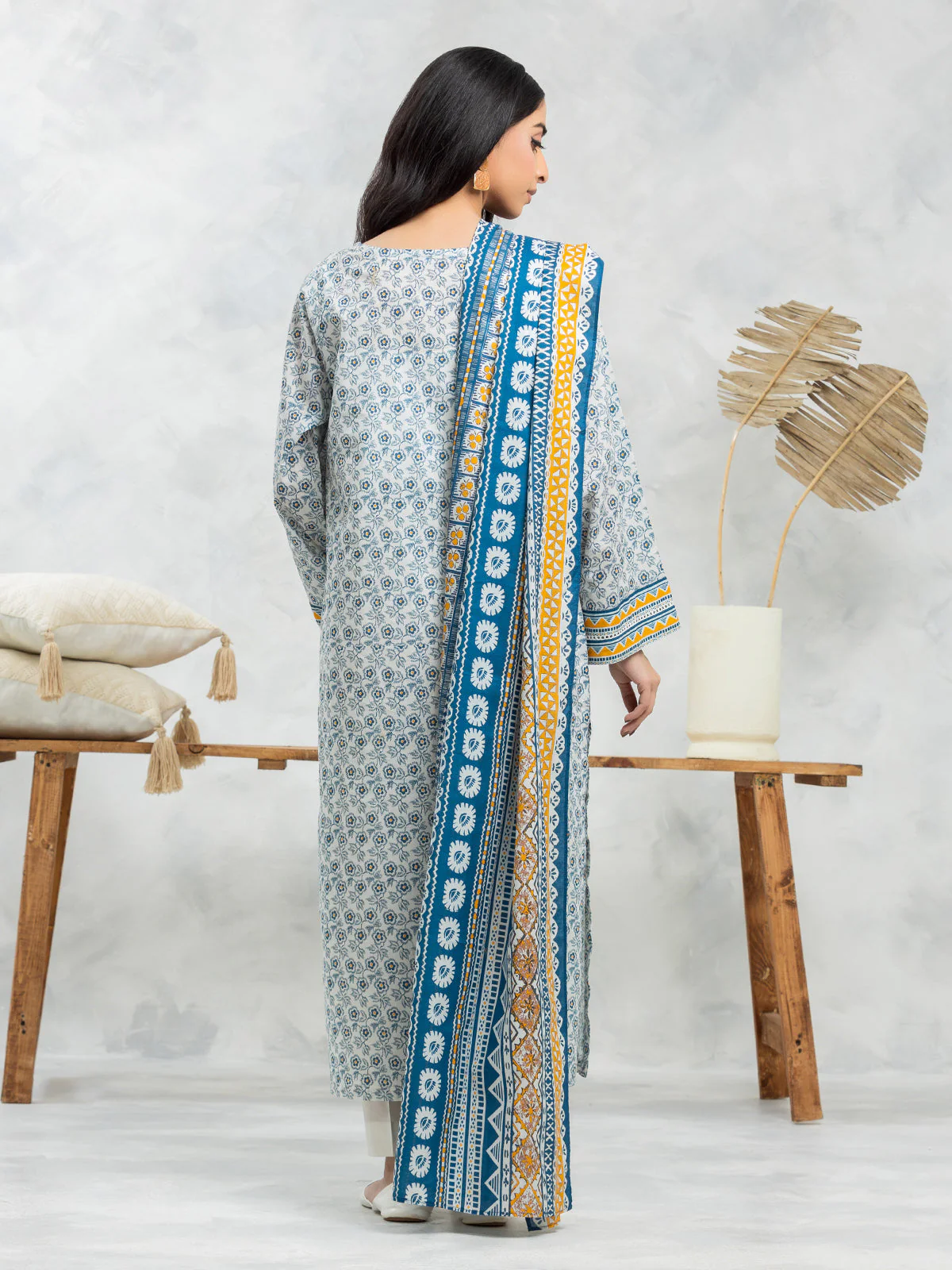 Unstitched Printed Lawn Shirt - EWU24A1-28120S - Image 2