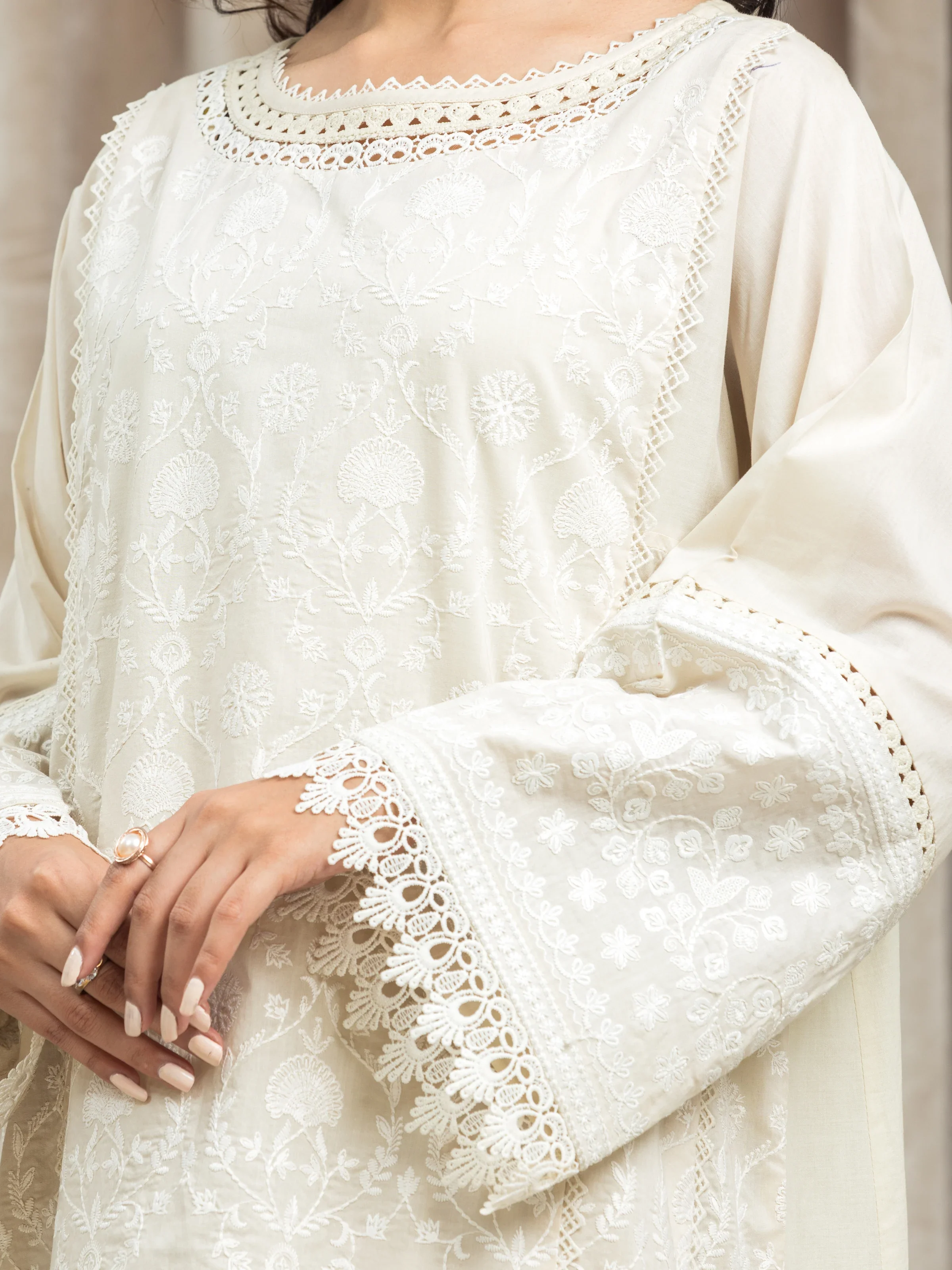 Unstitched Embroidered Cambric Suit - EWU24V2-28624-3P - Image 3
