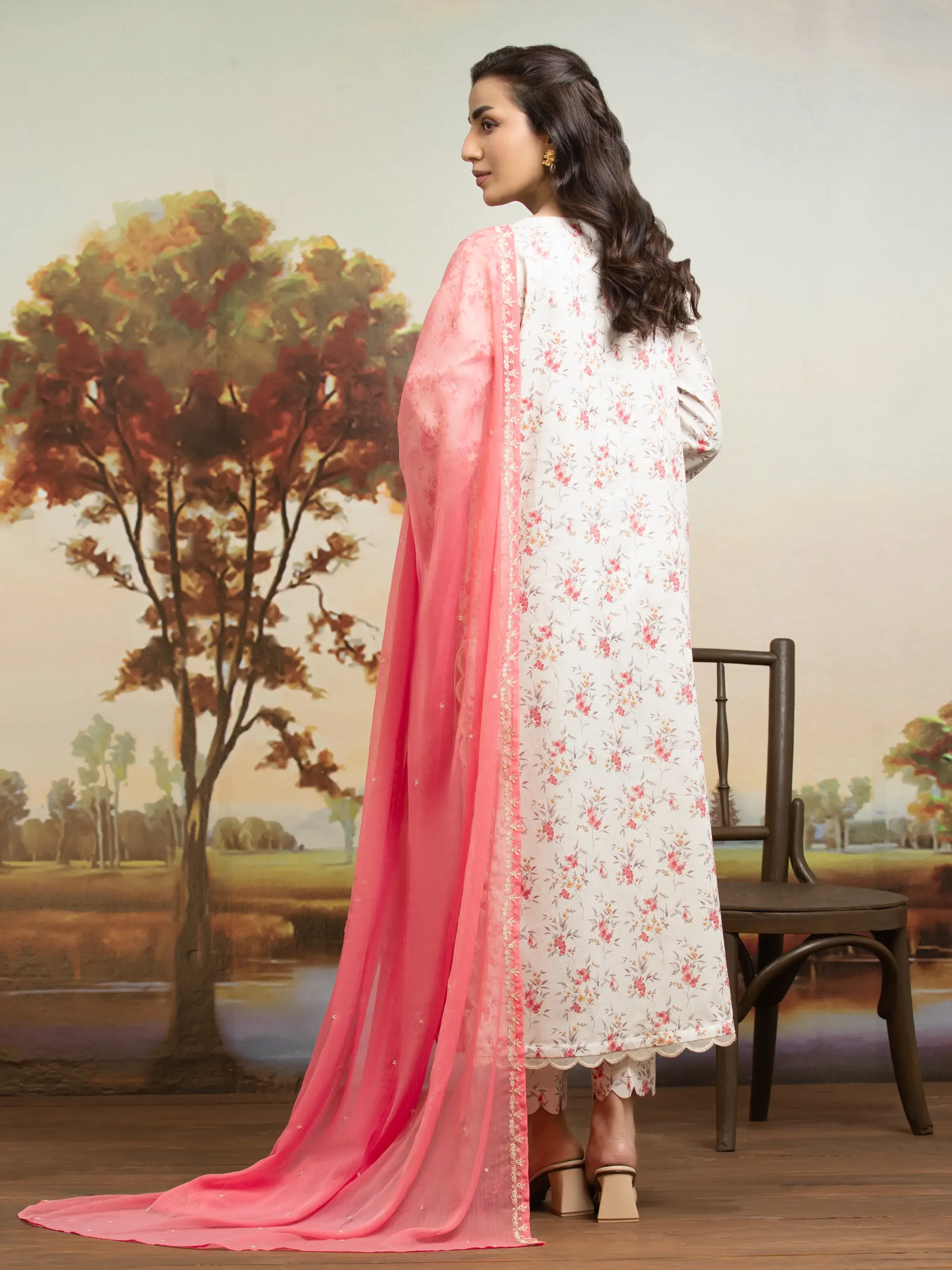 Unstitched Embroidered Dobby Suit - EWU24V7-30171-3P - Image 6