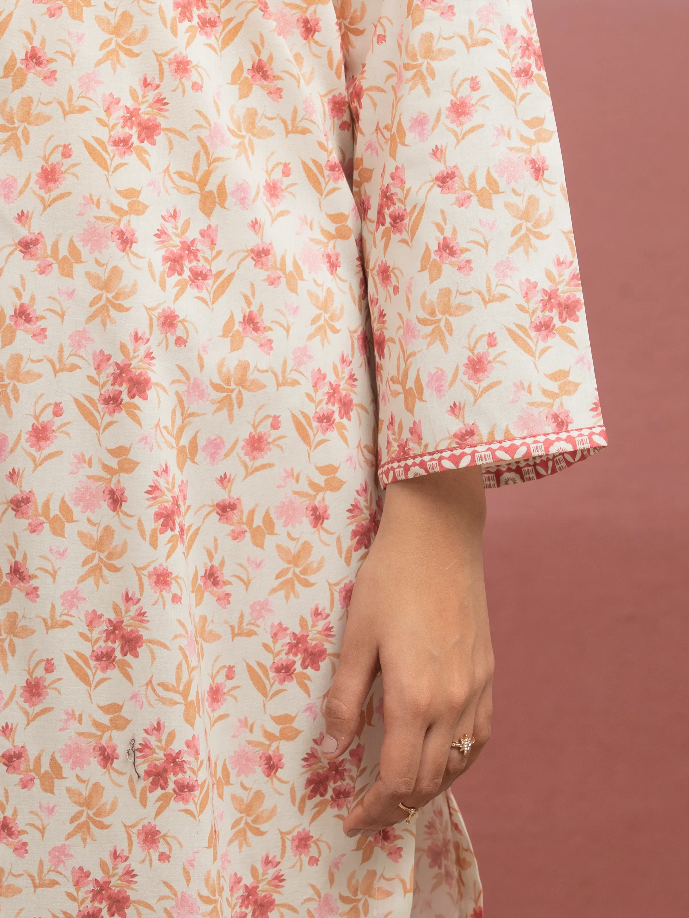 Unstitched Printed Lawn Shirt Trouser - EWU5A1-35402ST - Image 5
