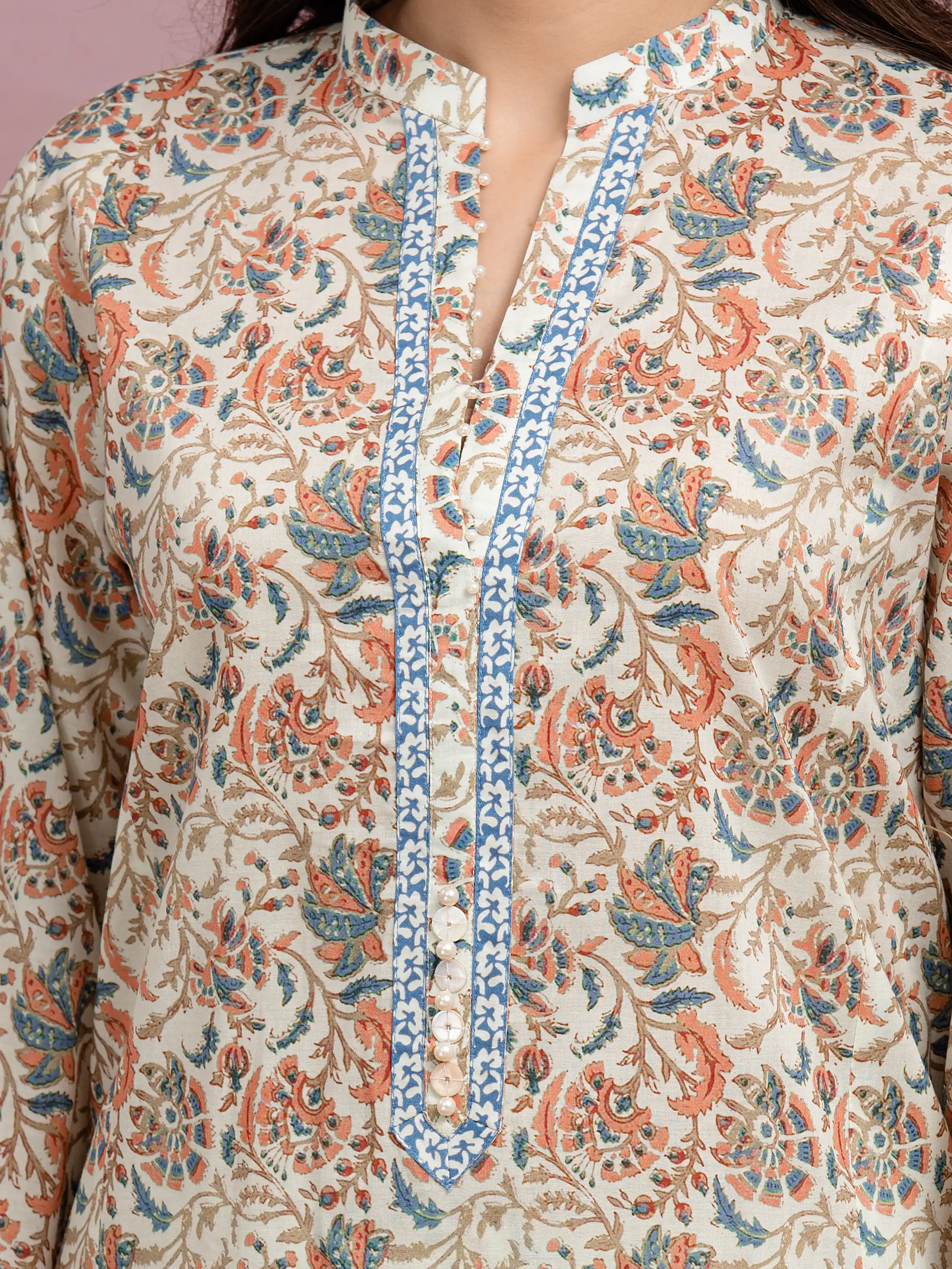 Unstitched Printed Lawn Suit - EWU5A1-35033-3P - Image 3