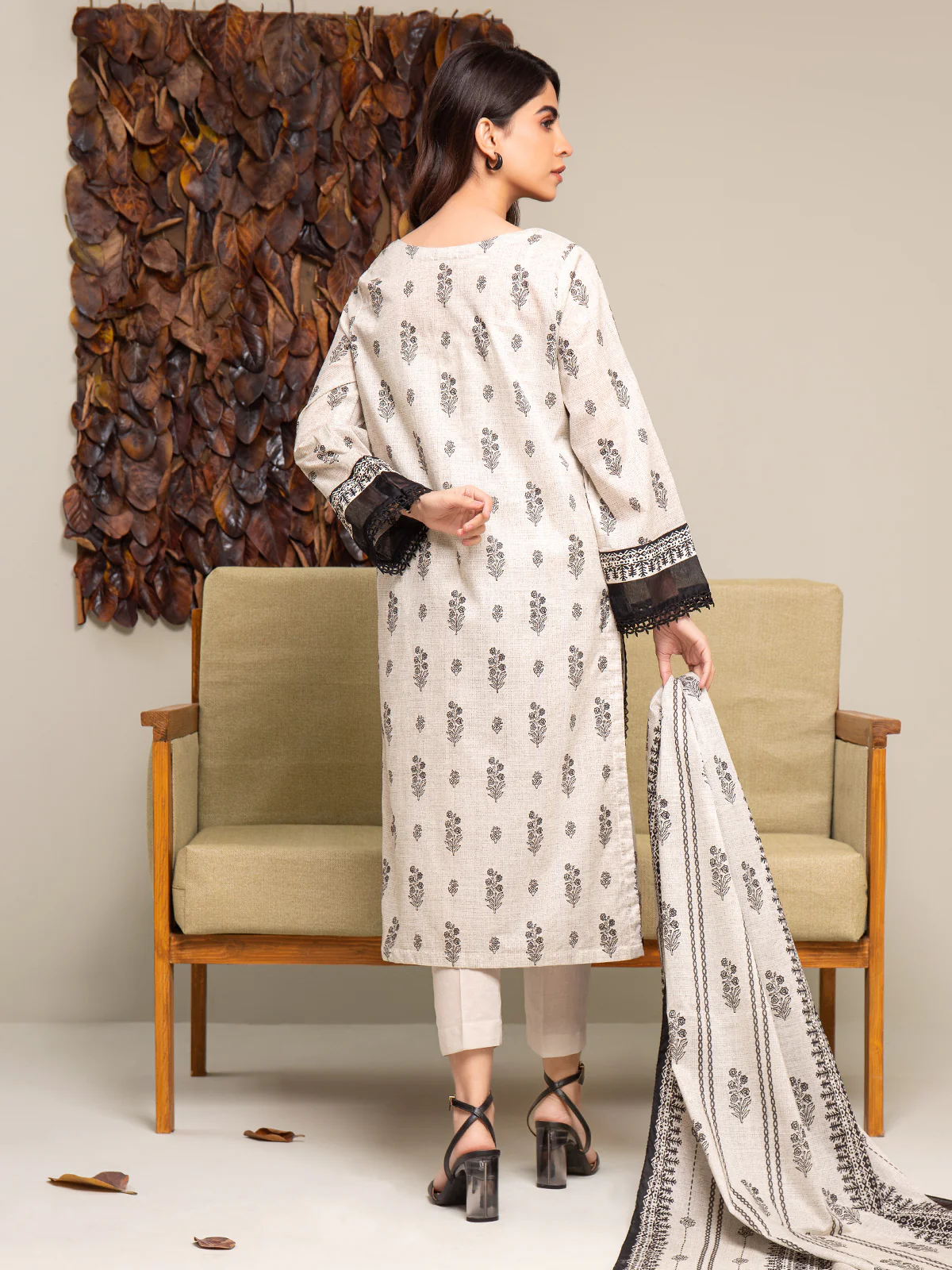 Unstitched Printed Cambric Shirt Trouser - EWU24A2-27292ST - Image 2