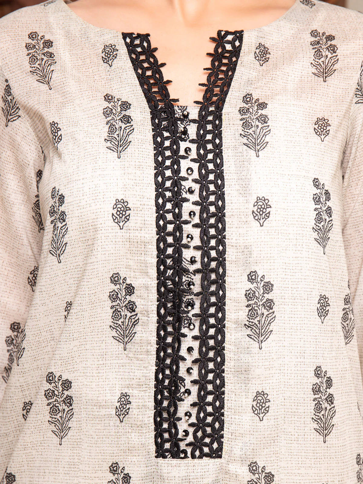 Unstitched Printed Cambric Shirt Trouser - EWU24A2-27292ST - Image 7