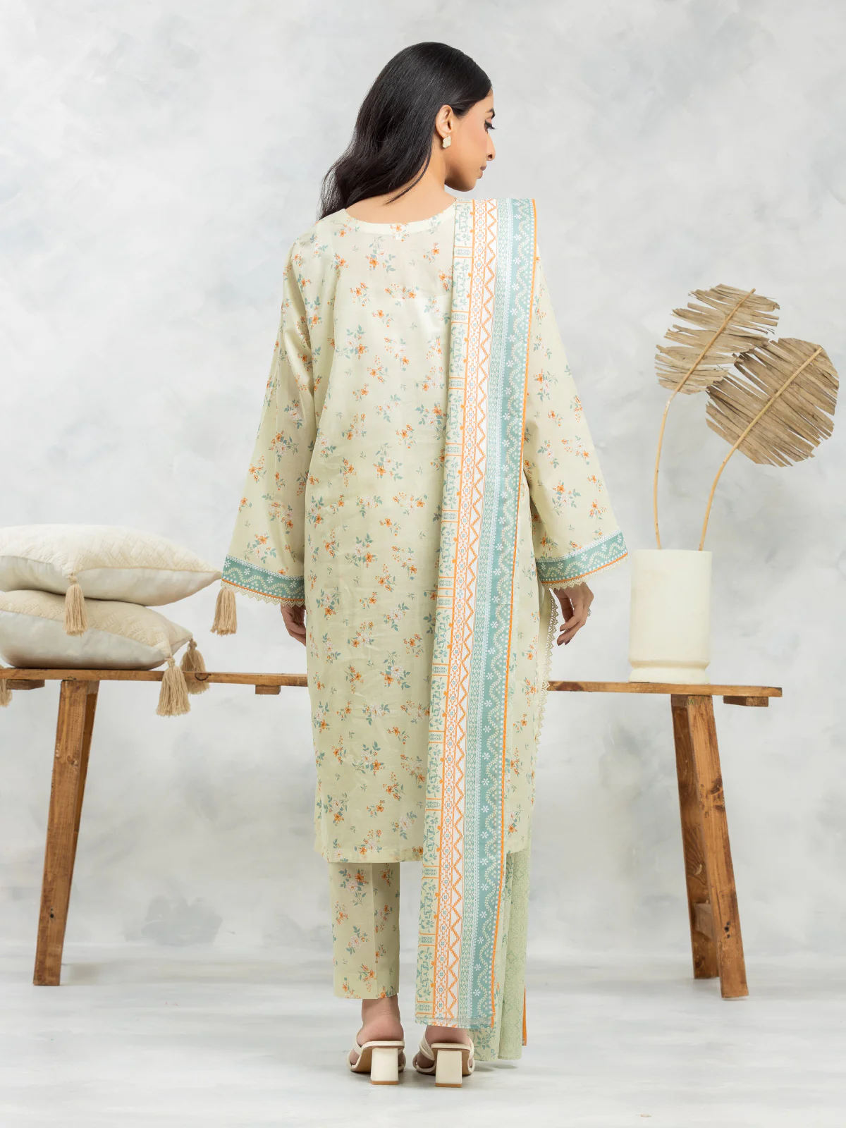Unstitched Printed Lawn Shirt Dupatta - EWU24A1-29242SD - Image 4