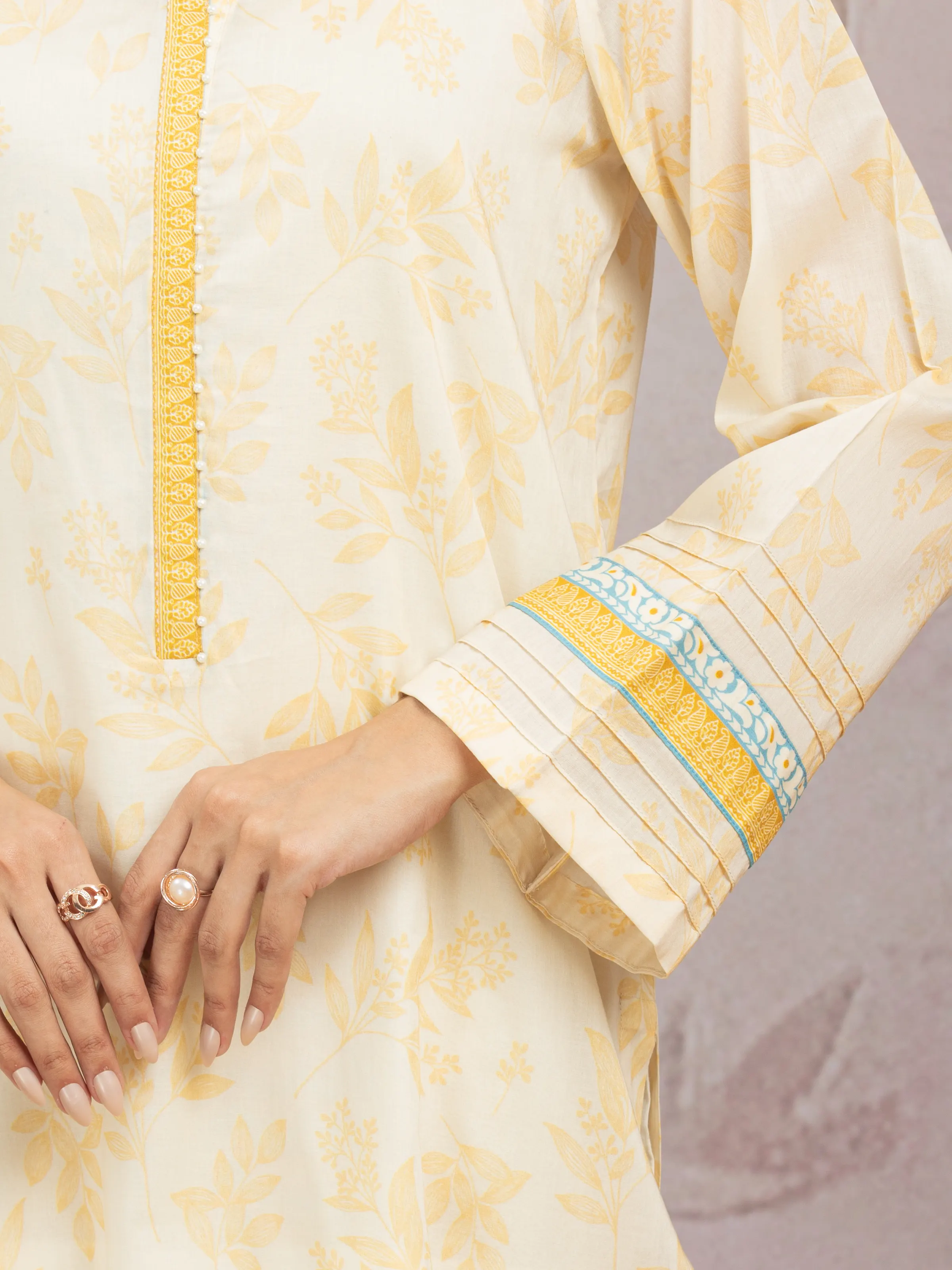 Unstitched Printed Lawn Shirt Dupatta - EWU5A1-35201SD - Image 3