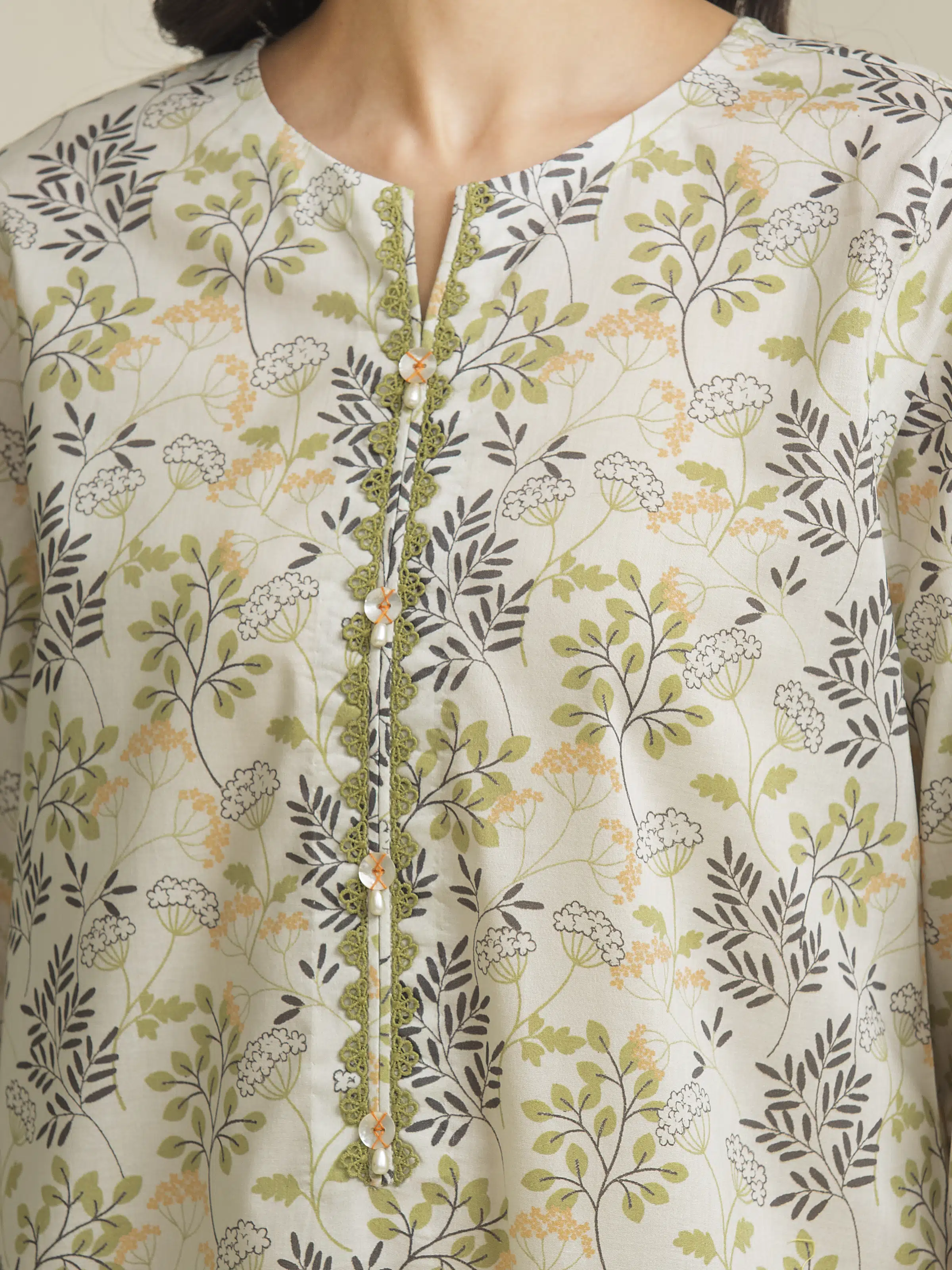 Unstitched Printed Lawn Suit - EWU5A1-35192-3P - Image 6