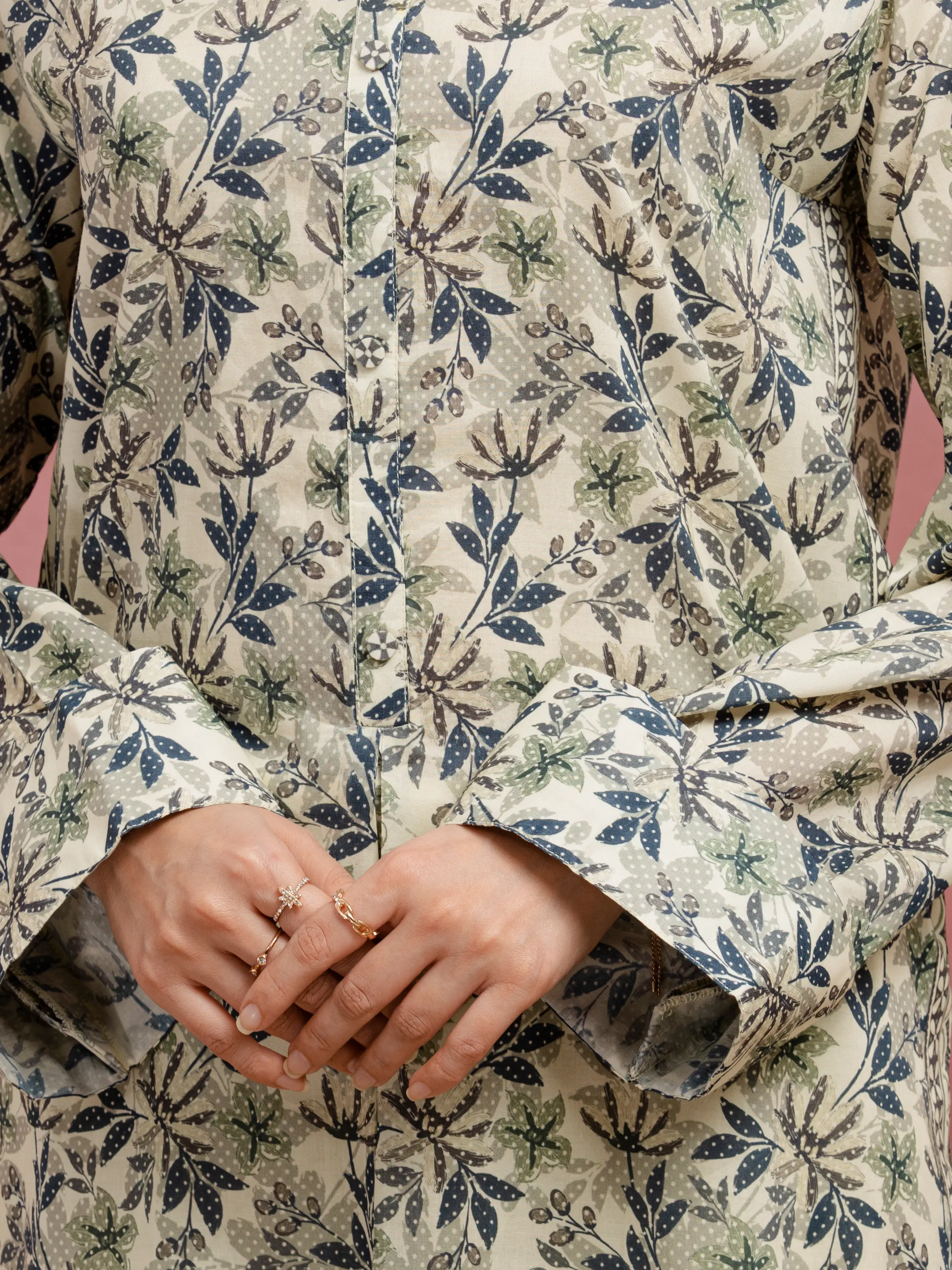 Unstitched Printed Lawn Suit - EWU5A1-35227-3P - Image 6