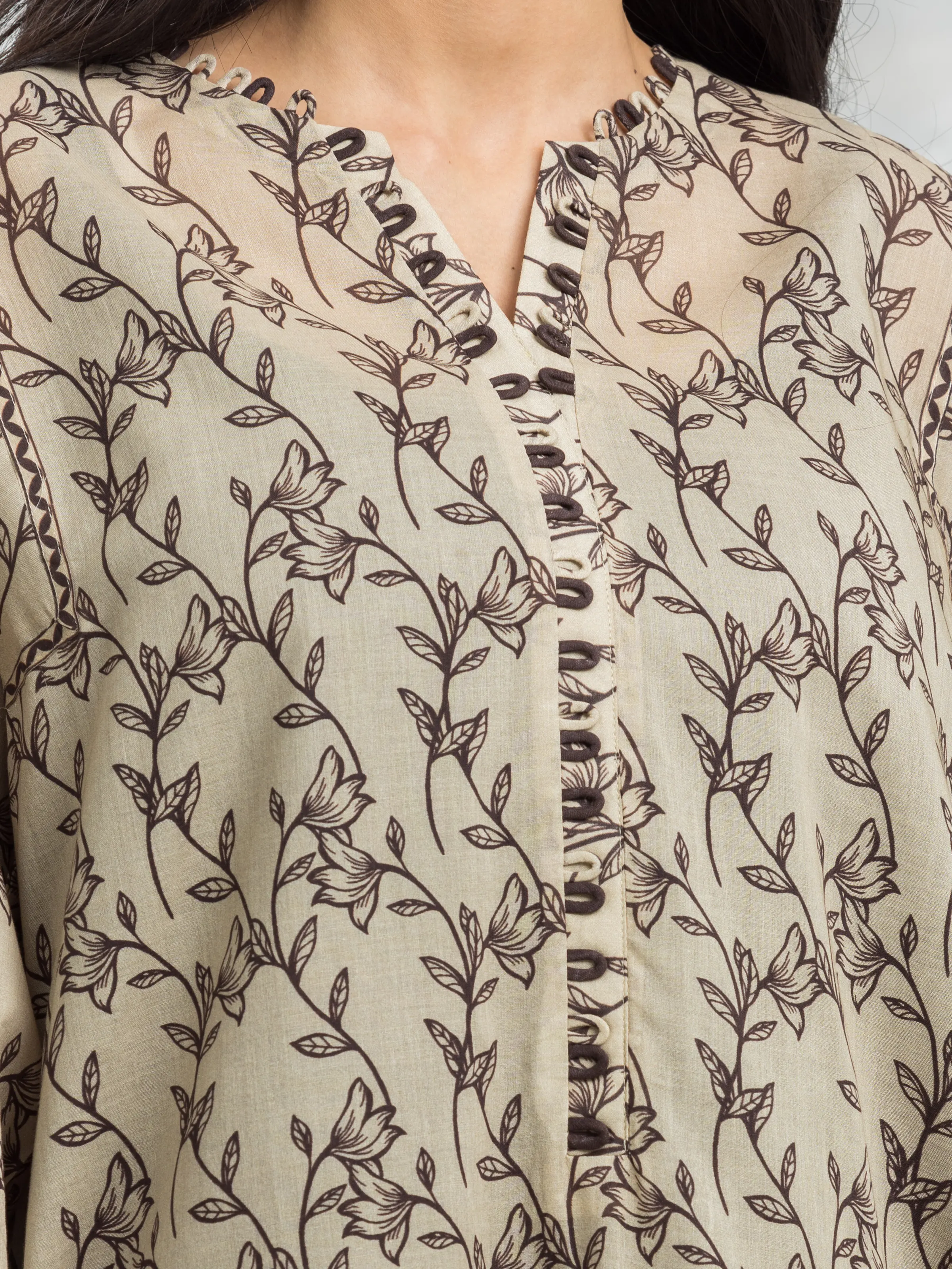 Unstitched Printed Cambric Shirt Trouser - EWU24A2-29265ST - Image 2
