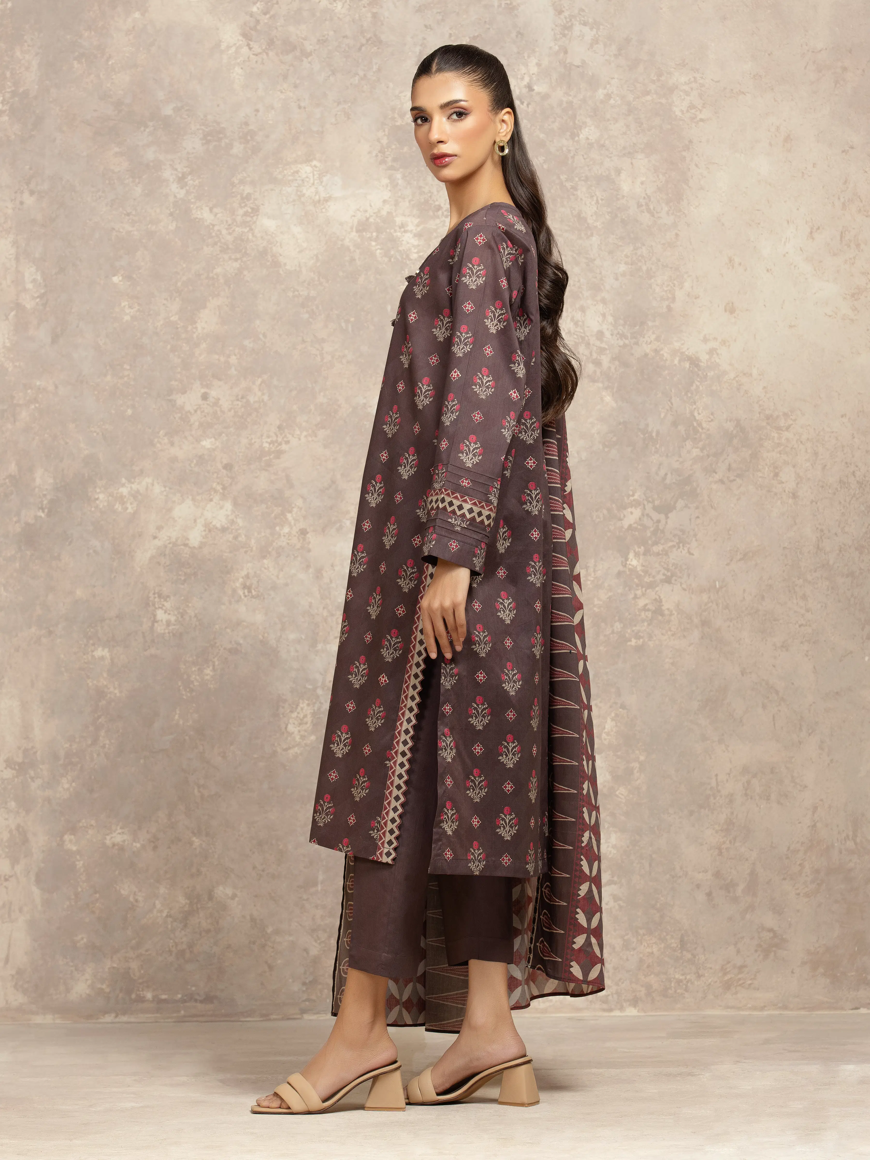 Unstitched Printed Khaddar Suit - EWU5A3-36036-3P - Image 5