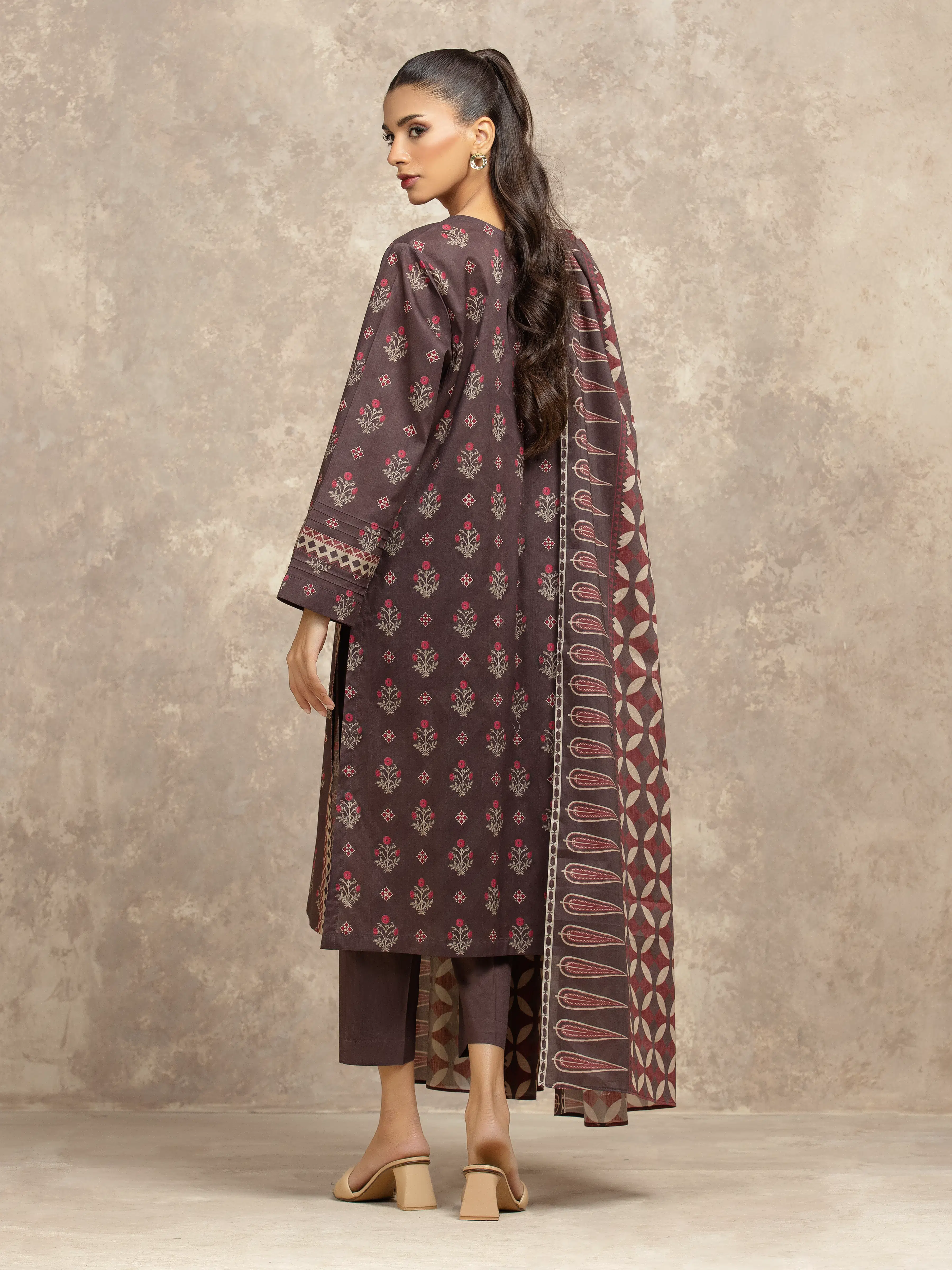 Unstitched Printed Khaddar Suit - EWU5A3-36036-3P - Image 6