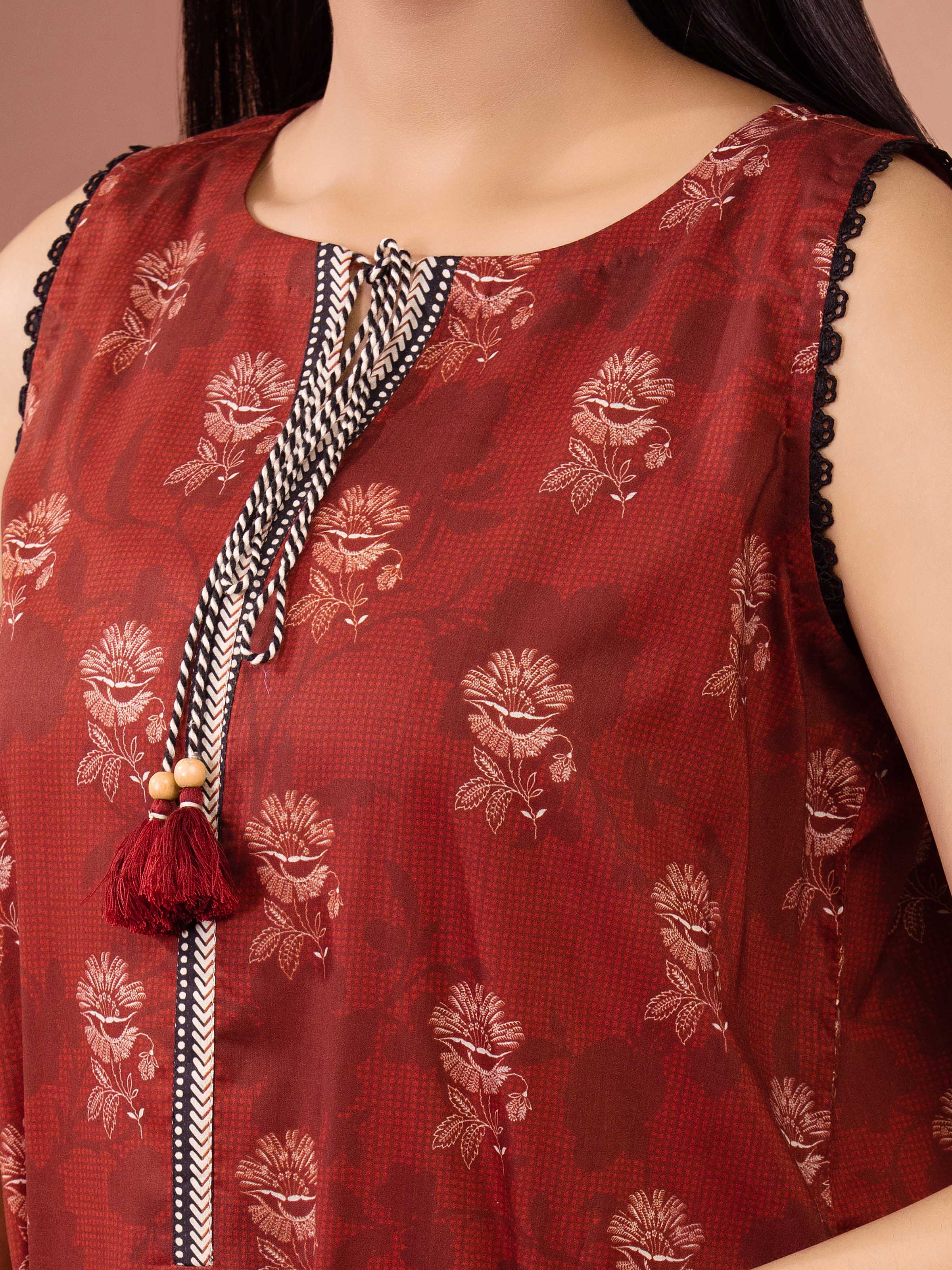 Unstitched Printed Lawn Suit - EWU5A1-35254-3P - Image 3