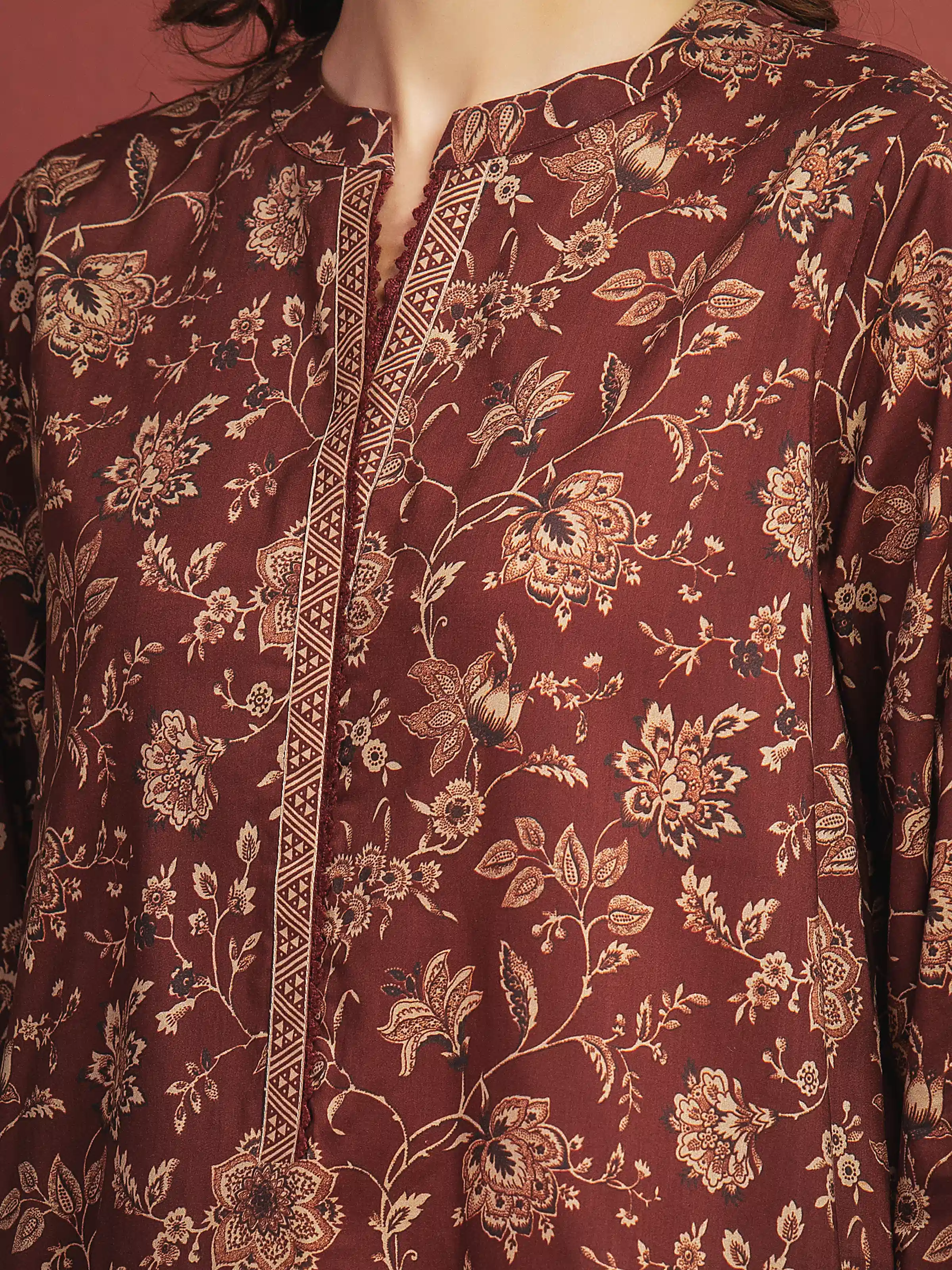 Unstitched Printed Lawn Suit - EWU5A1-35650-3P - Image 3