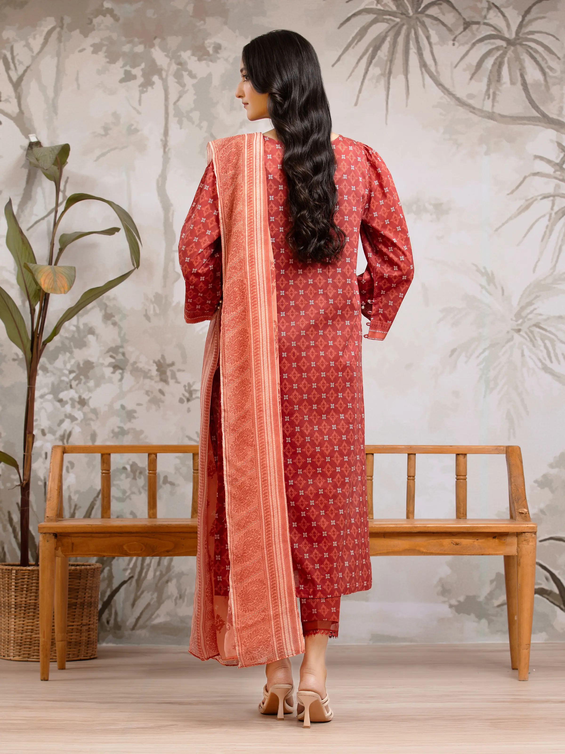 Unstitched Printed Khaddar Suit - EWU24M2-188 - Image 2