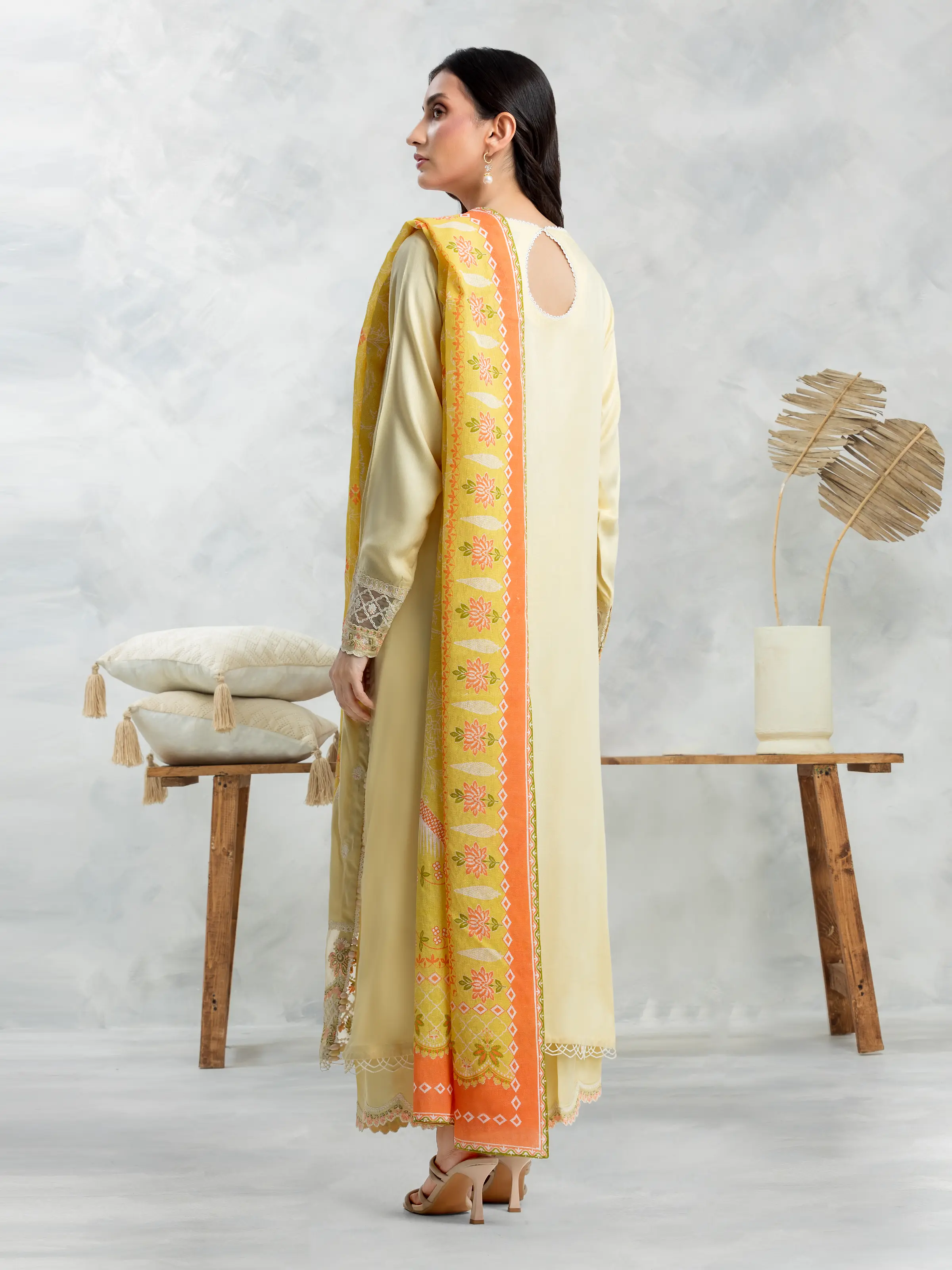 Unstitched Embroidered Viscose Suit - EWU24V13-30232-3P - Image 4