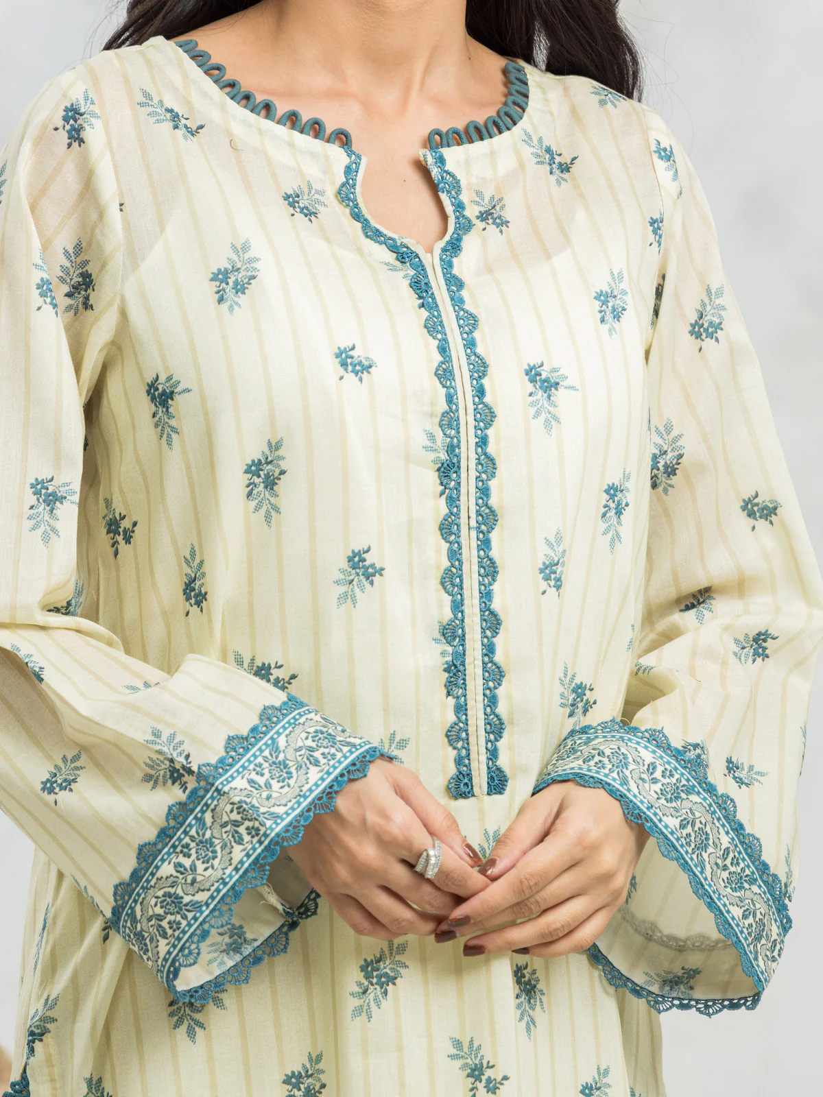 Unstitched Printed Lawn Shirt Dupatta - EWU24A1-29471SD - Image 2