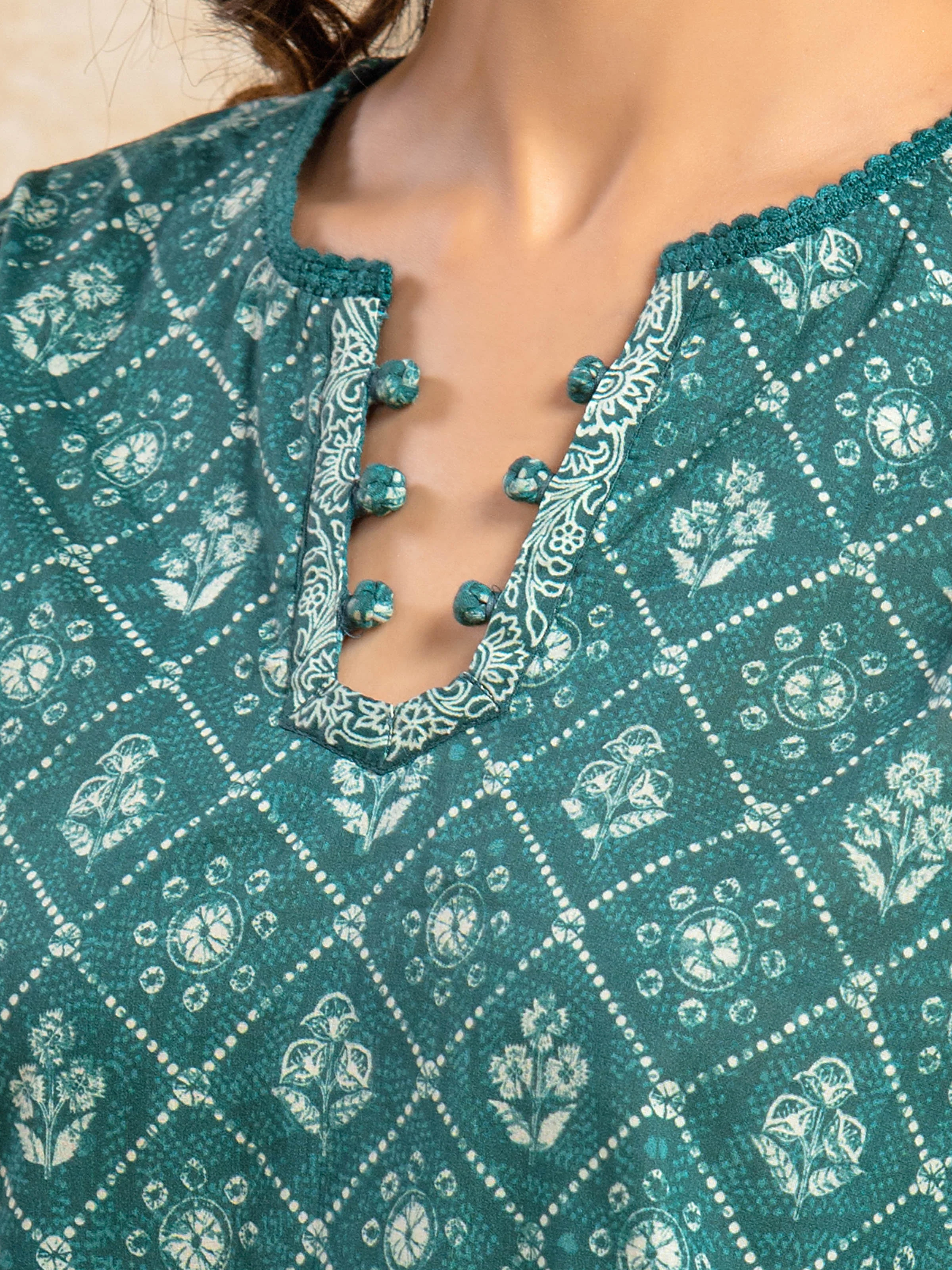 Unstitched Printed Khaddar Suit - EWU5A3-35982-3P - Image 3