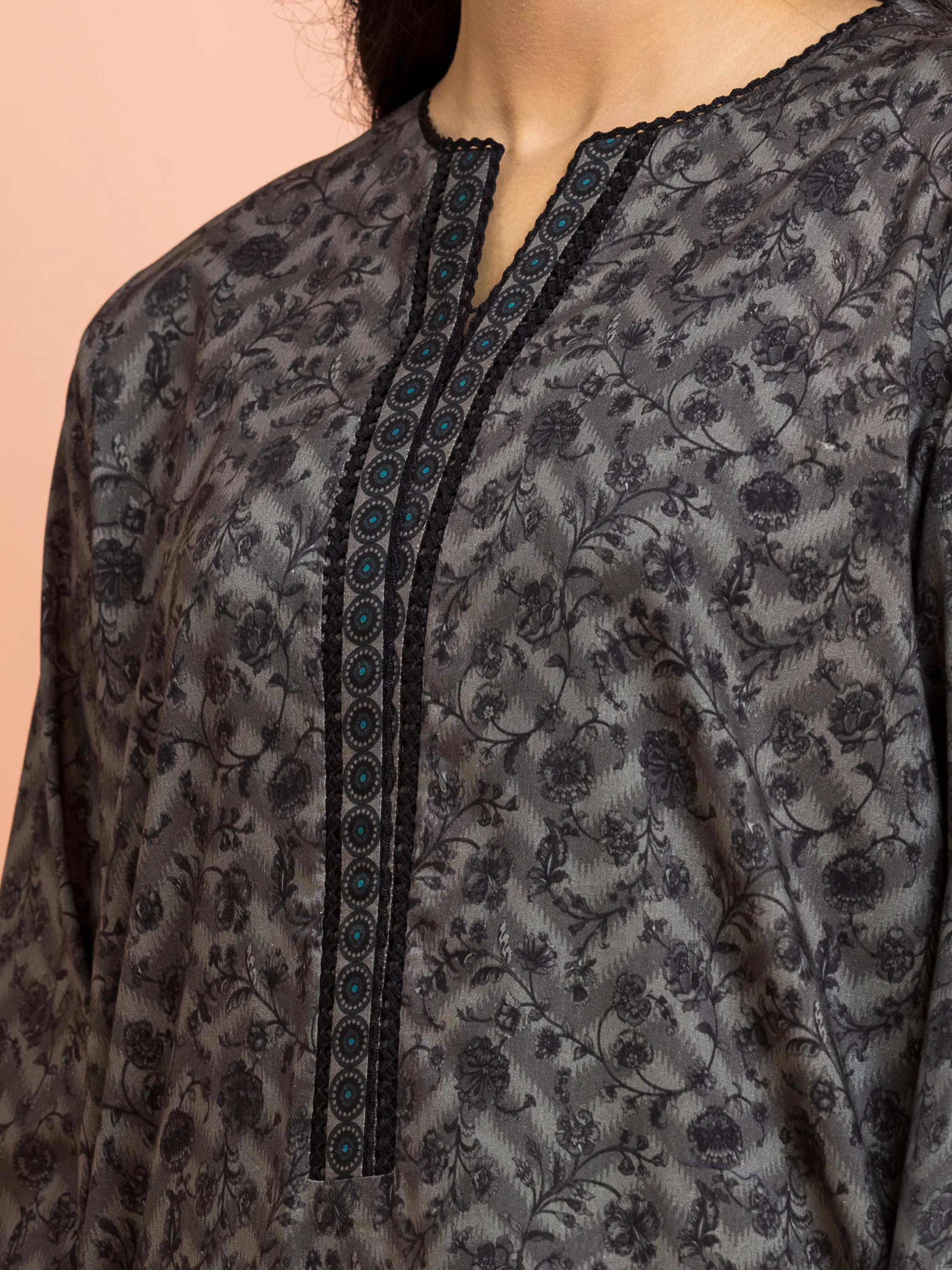 Unstitched Printed Khaddar Suit - EWU24M3-117 - Image 4