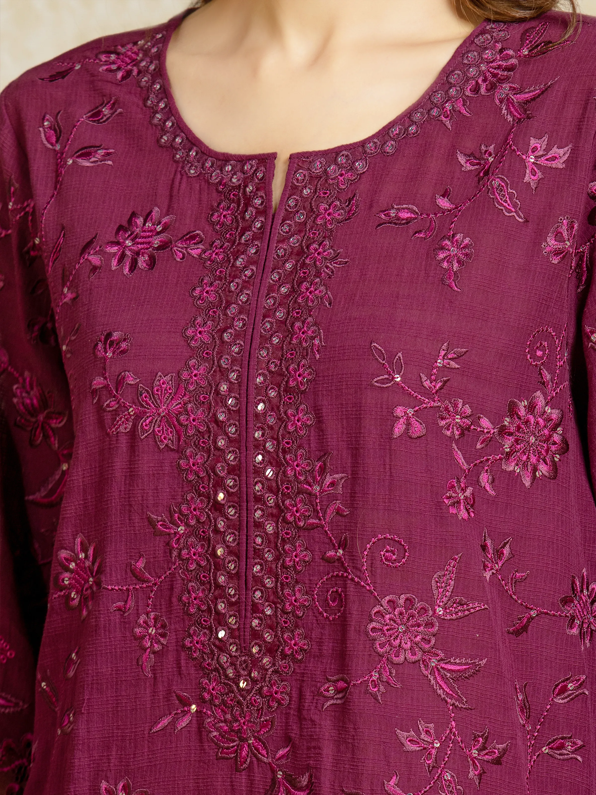 Unstitched Embroidered Lawn Suit - EWU5V1-31708-3P - Image 4