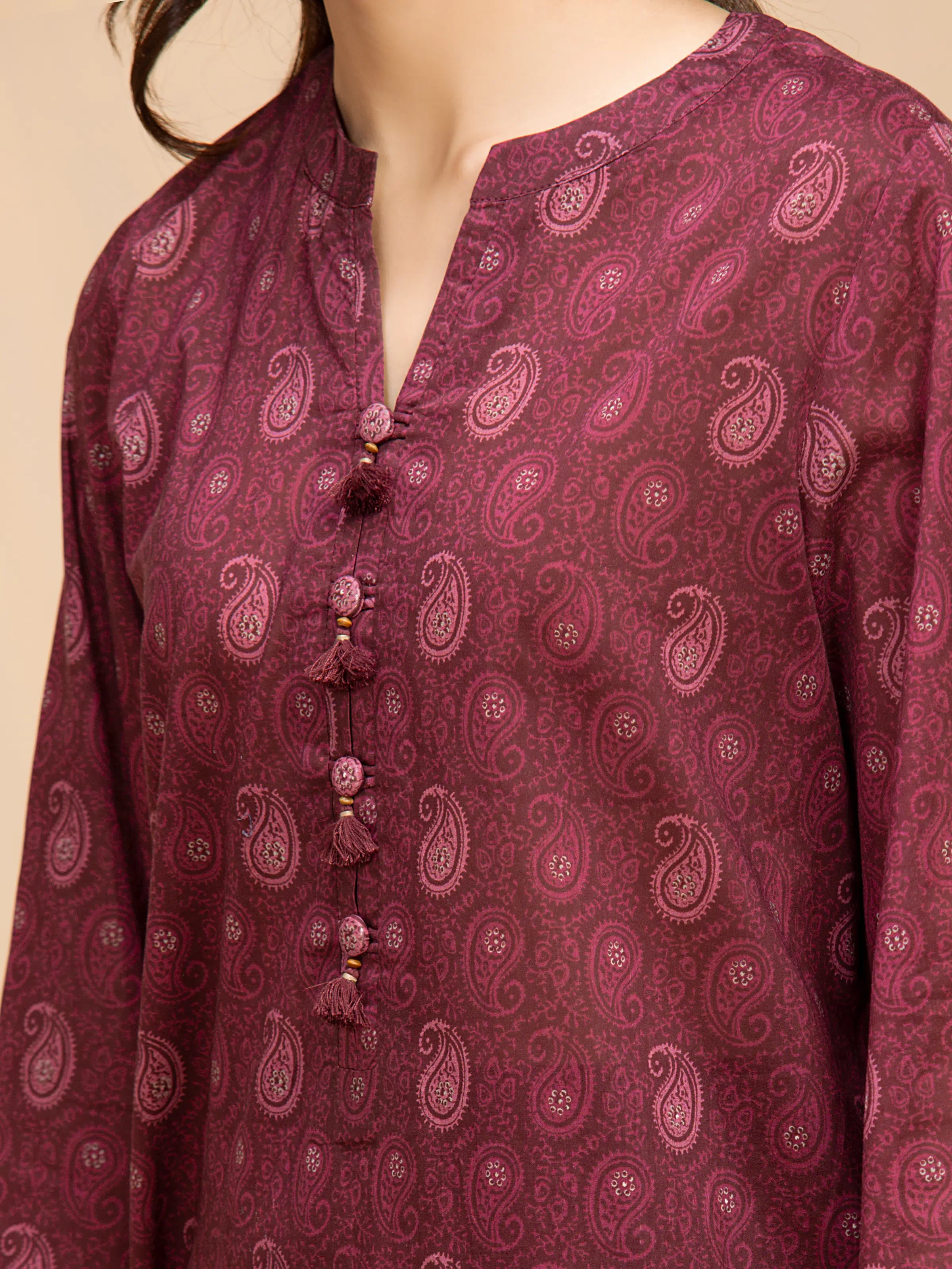 Unstitched Printed Khaddar Suit - EWU5A3-35991-3P - Image 3