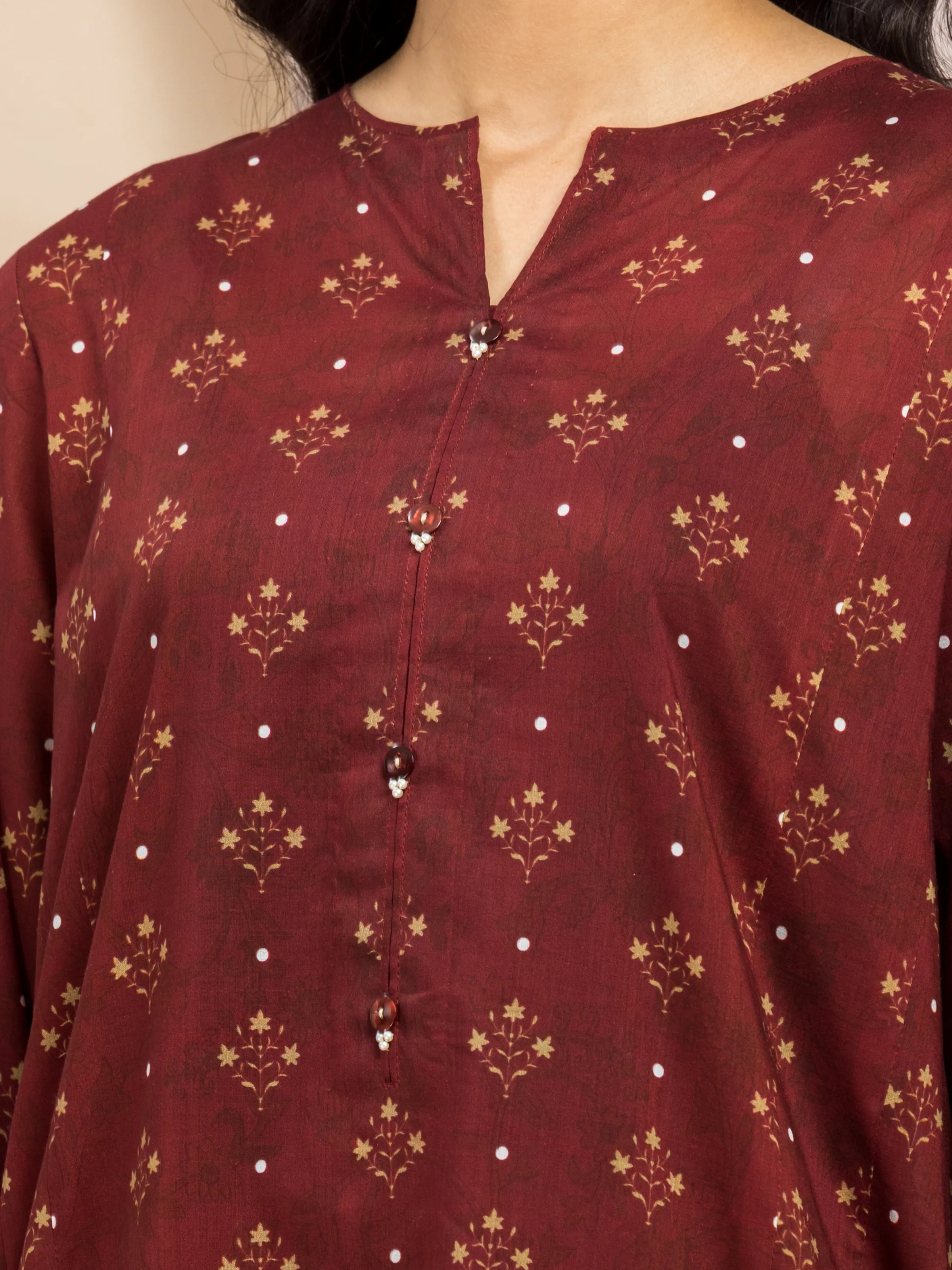Unstitched Printed Khaddar Suit - EWU24M3-097-3P - Image 4