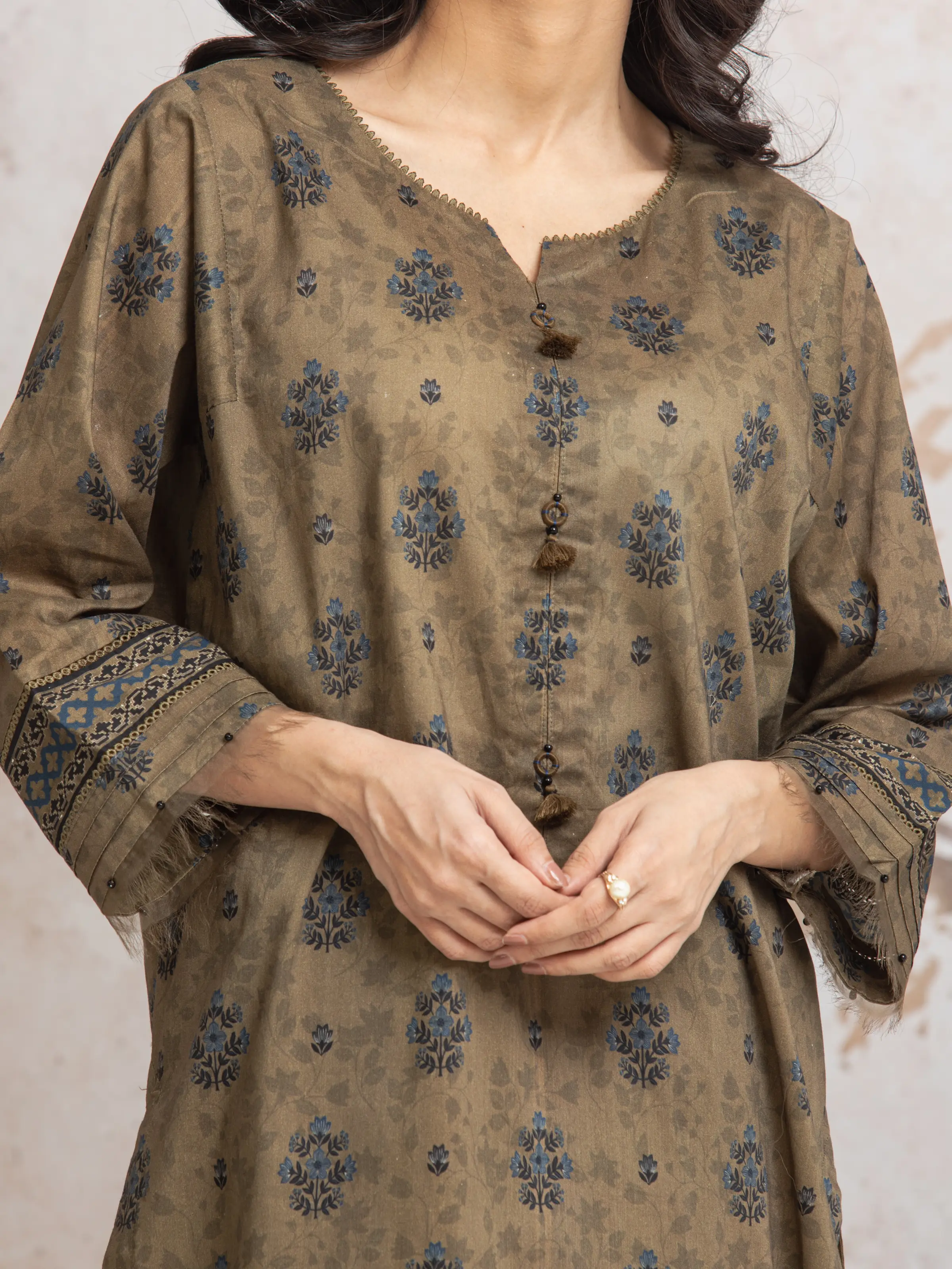 Unstitched Printed Cambric Suit - EWU24M2-013 - Image 4