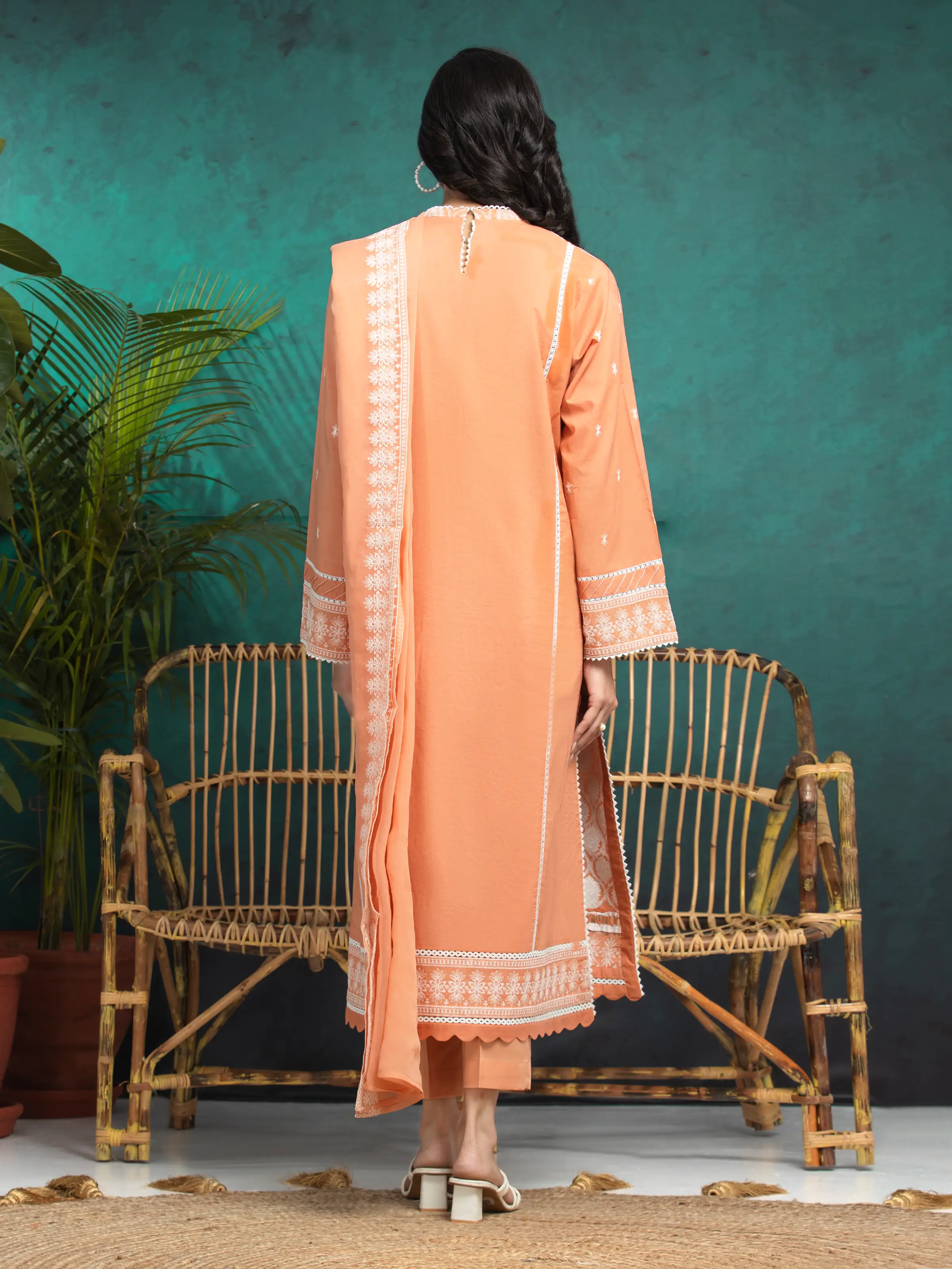 Unstitched Embroidered Cambric Suit - EWU24V2-31013-3P - Image 2