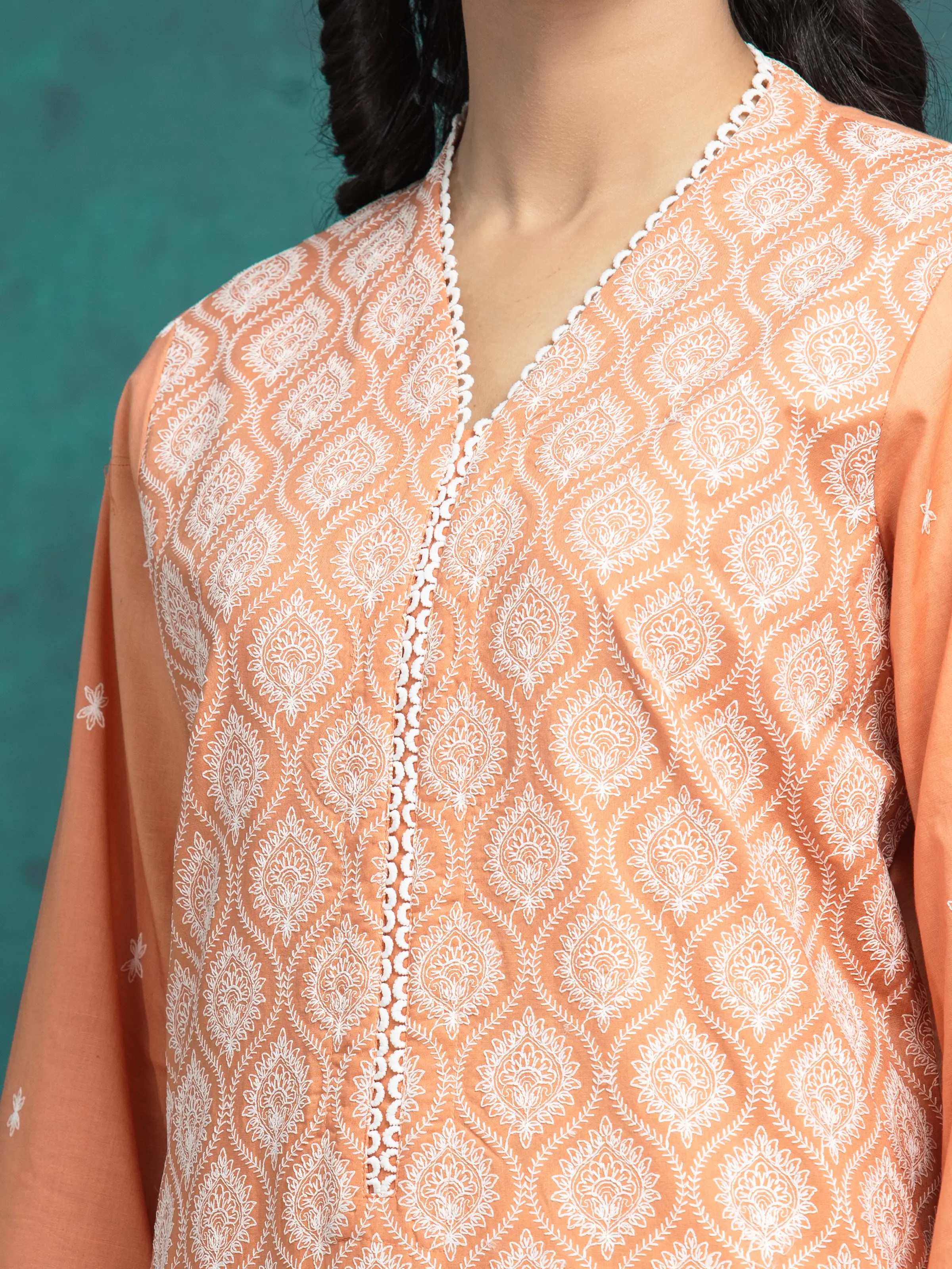 Unstitched Embroidered Cambric Suit - EWU24V2-31013-3P - Image 3
