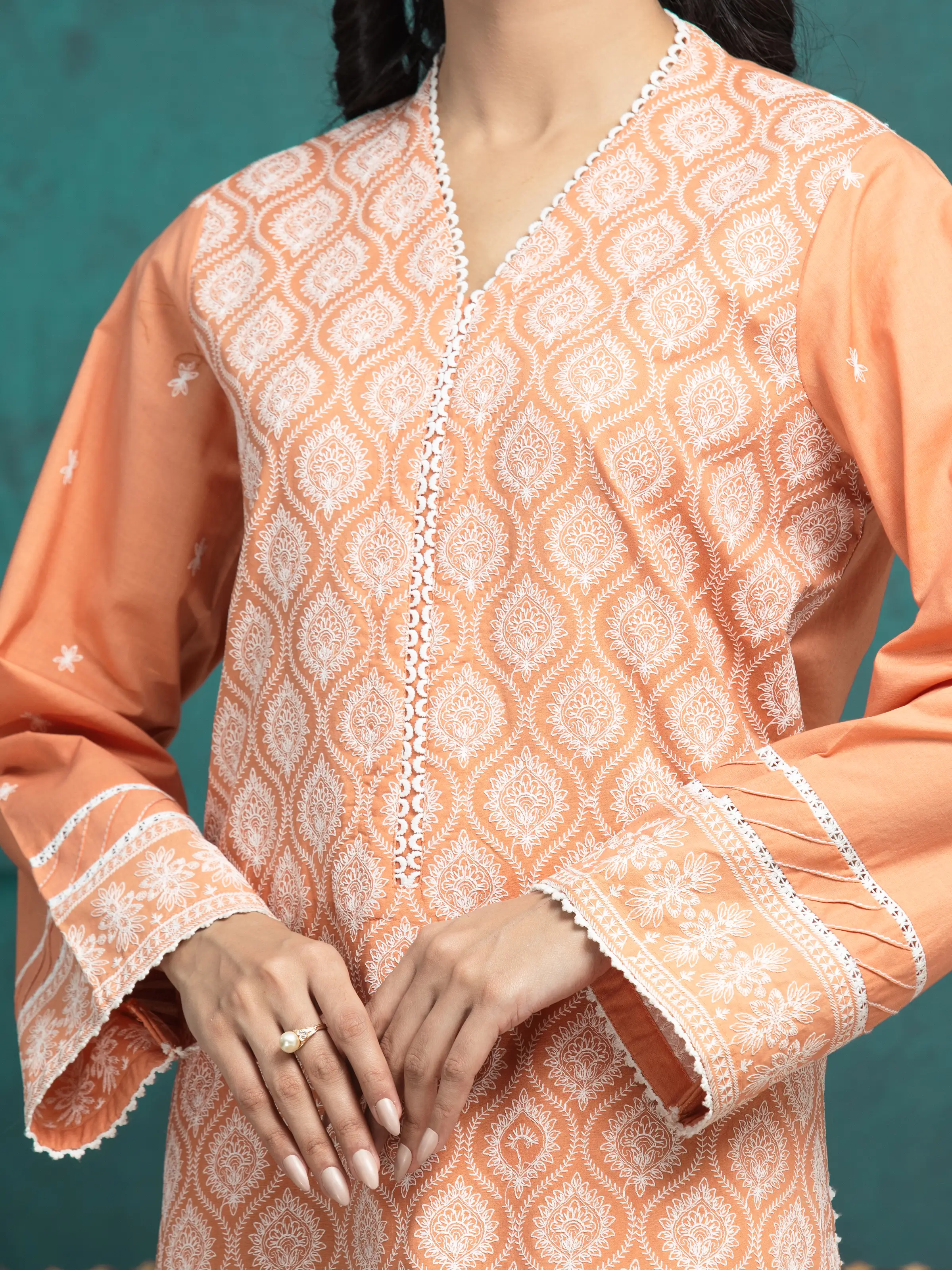 Unstitched Embroidered Cambric Suit - EWU24V2-31013-3P - Image 4
