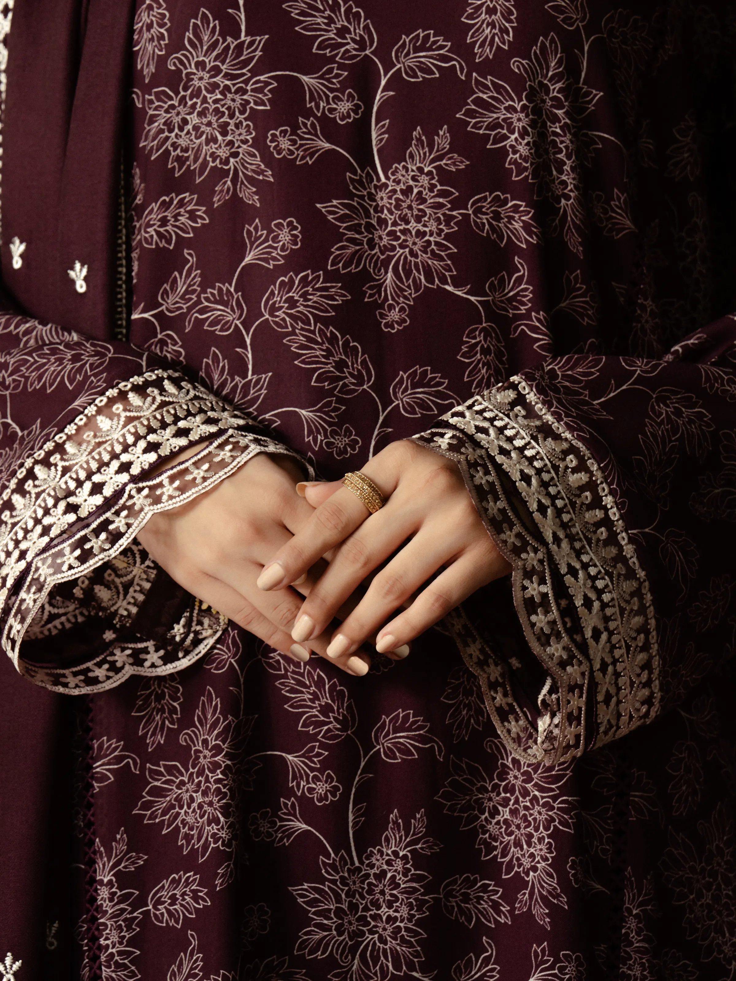 Unstitched Embroidered Marina Twill Suit - EWU24V14-30258-3P - Image 5