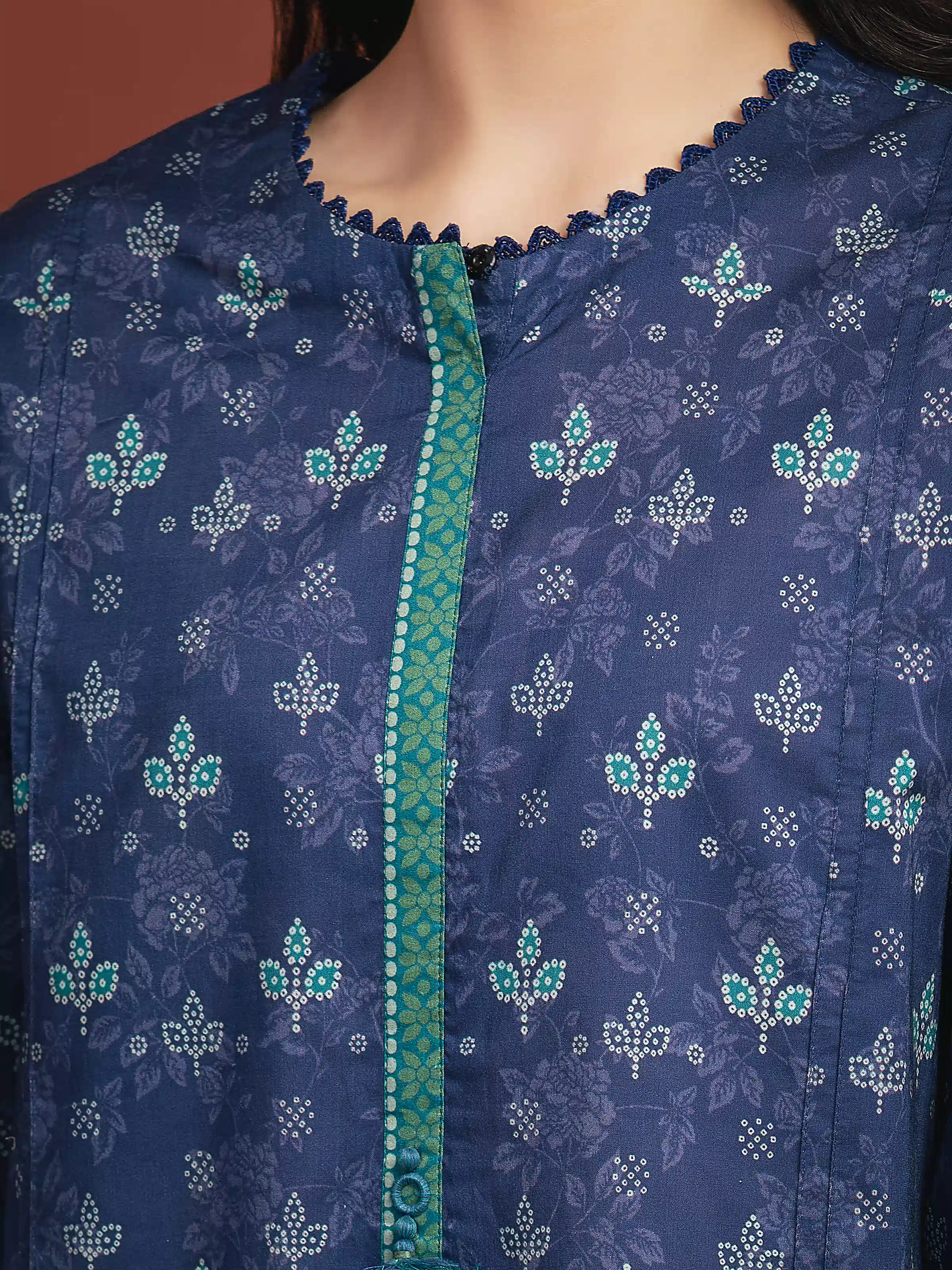 Unstitched Printed Lawn Suit - EWU5A1-35321-3P - Image 4