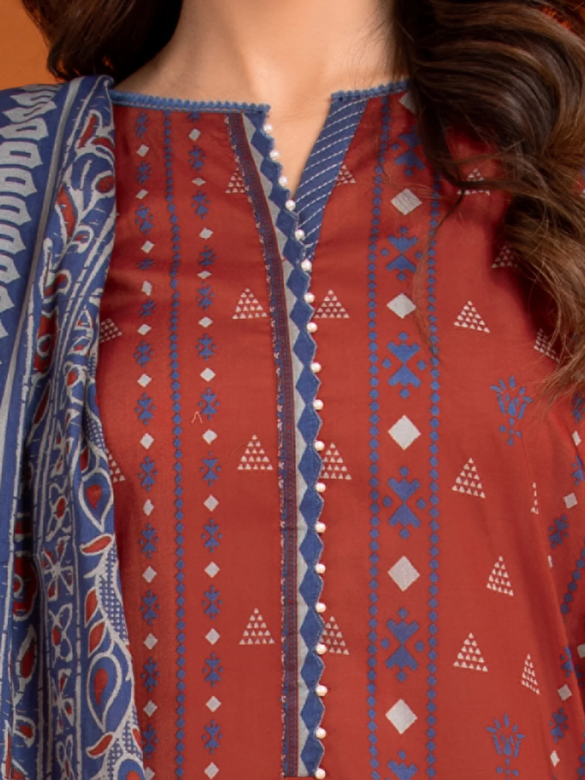 Unstitched Printed Cambric Suit - EWU24A2-27157-3P - Image 2