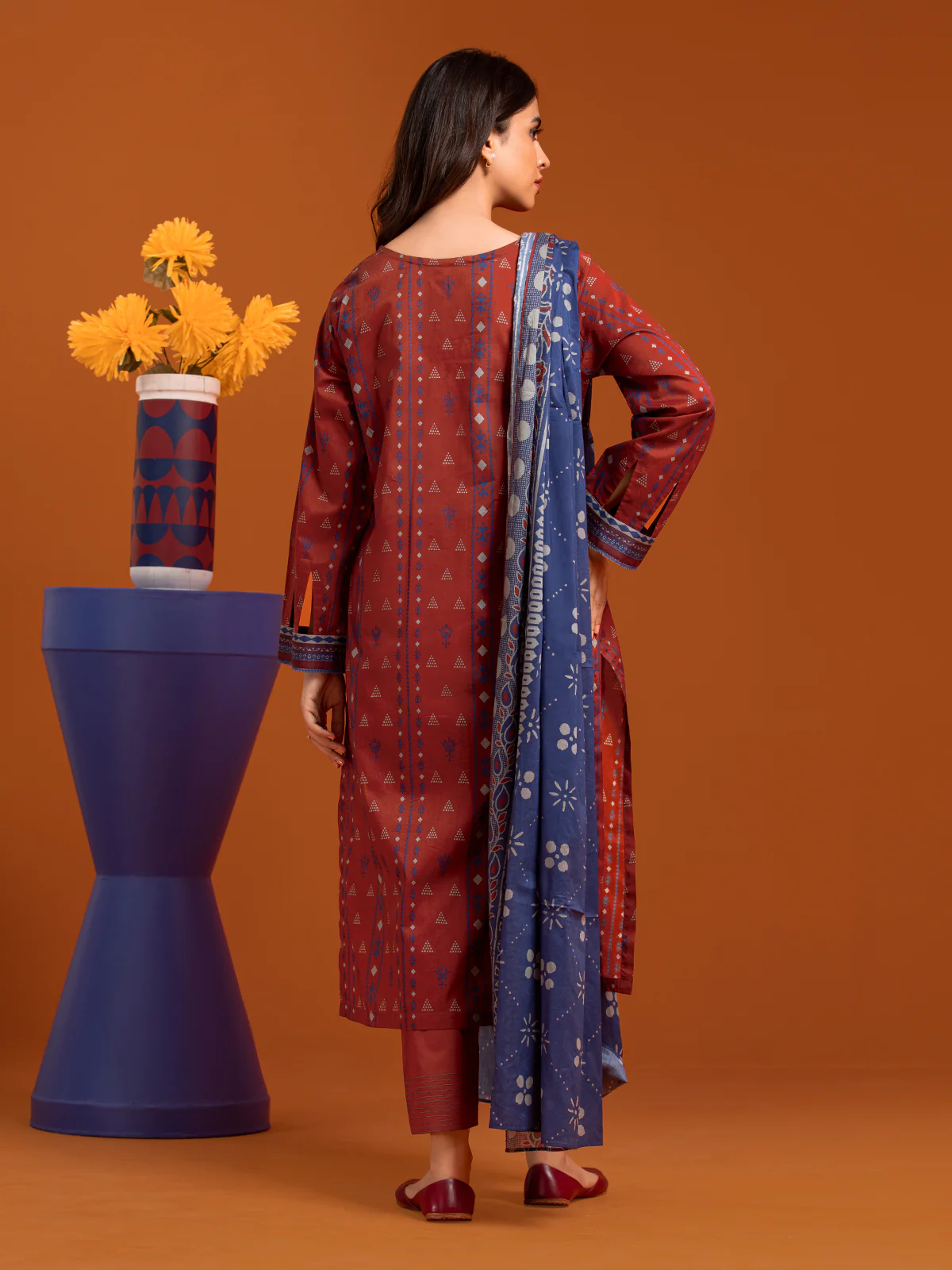 Unstitched Printed Cambric Suit - EWU24A2-27157-3P - Image 4