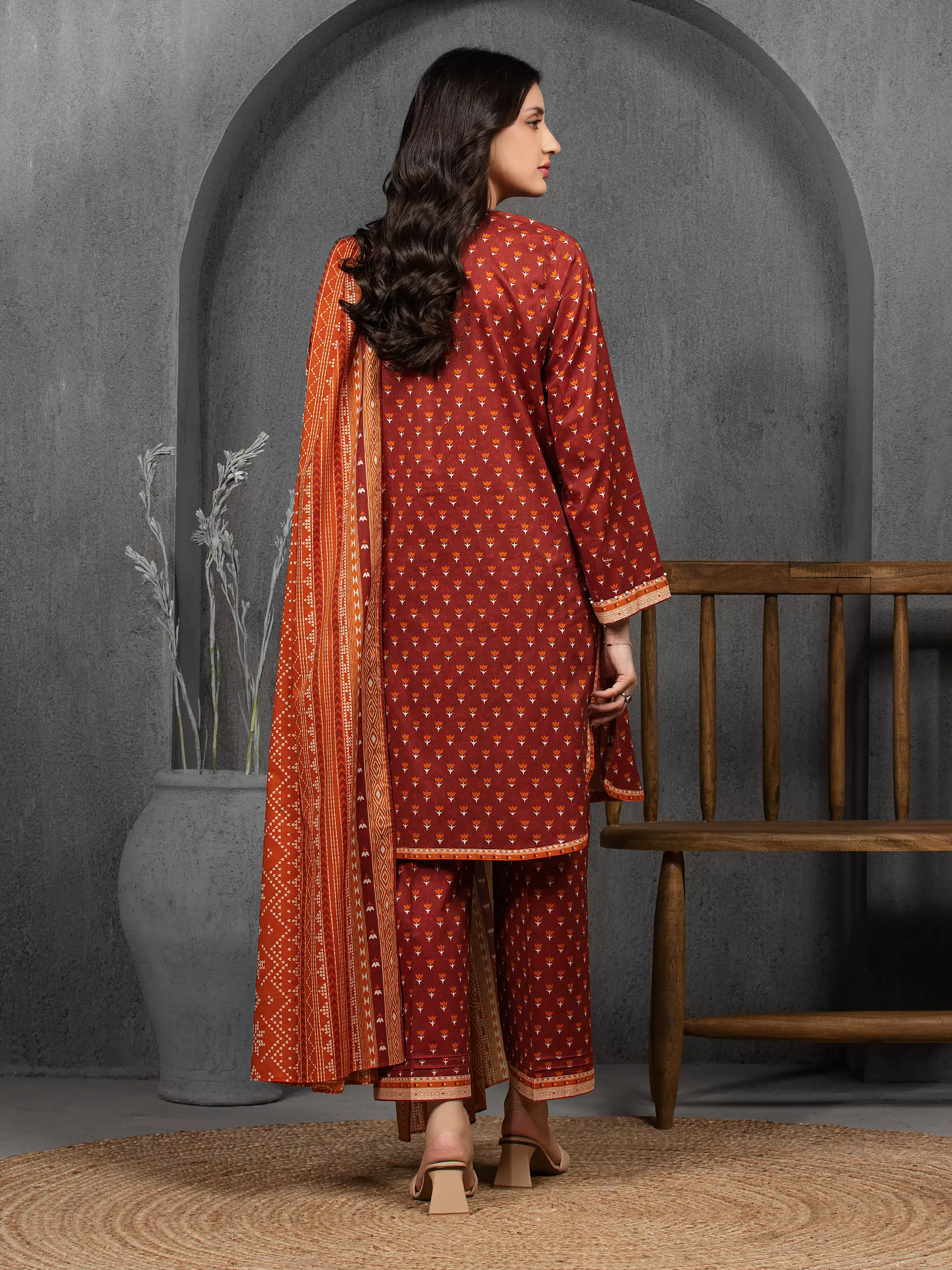 Unstitched Printed Cambric Suit - EWU5A2-35847-3P - Image 6
