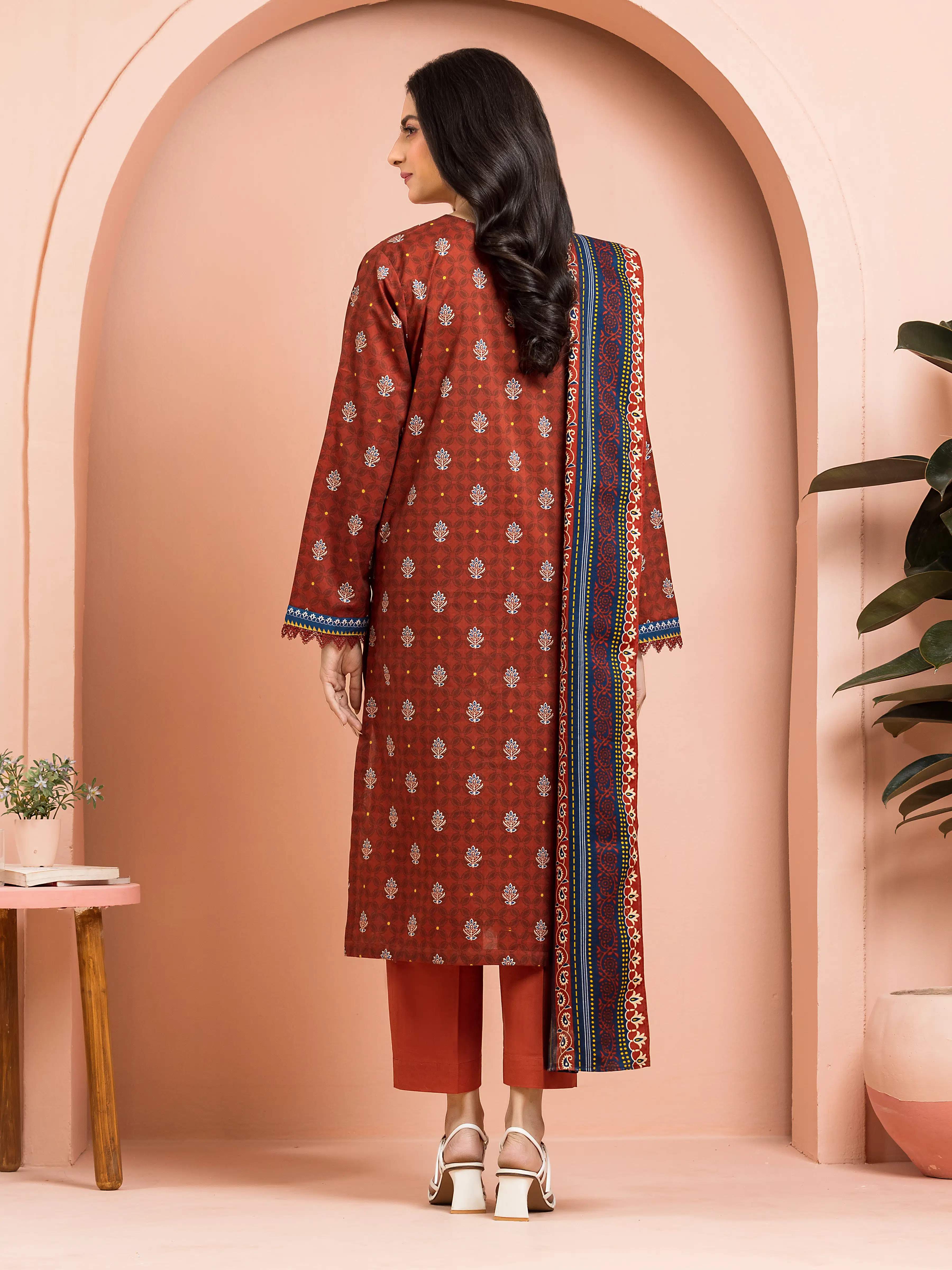 Unstitched Printed Khaddar Shirt Trouser - EWU24M3-103ST - Image 2