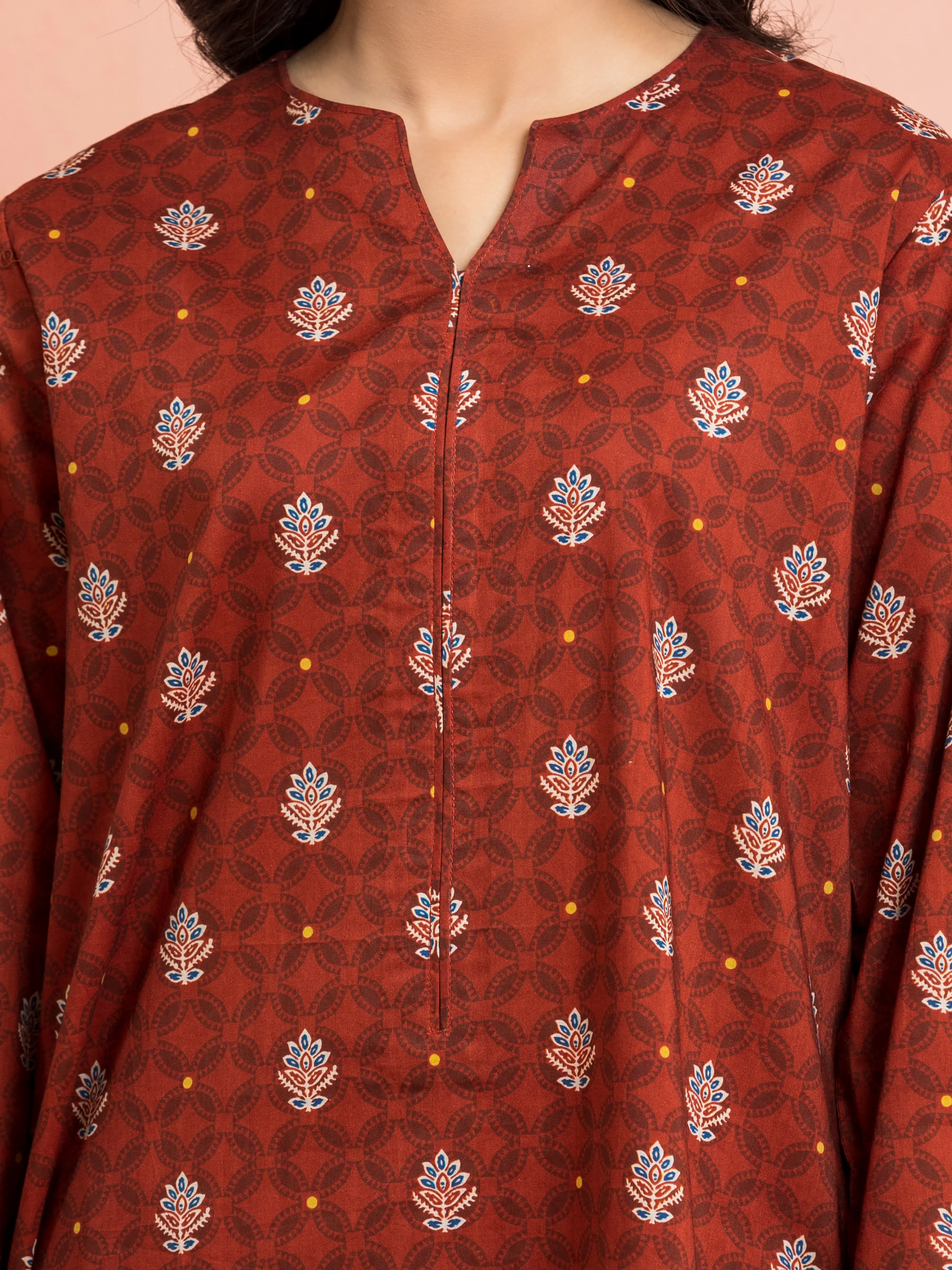 Unstitched Printed Khaddar Shirt Trouser - EWU24M3-103ST - Image 3