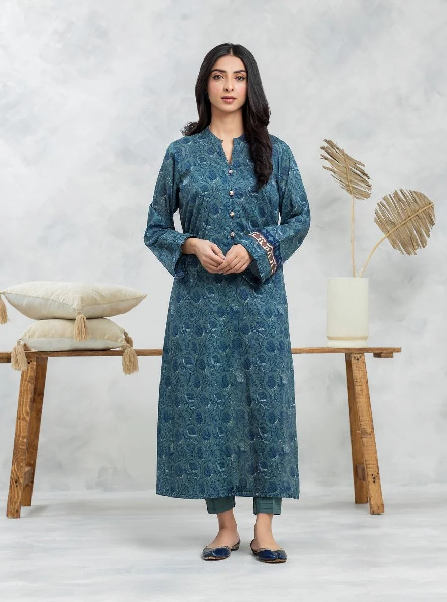 Unstitched Printed Cambric Shirt Trouser - EWU24A2-28227ST