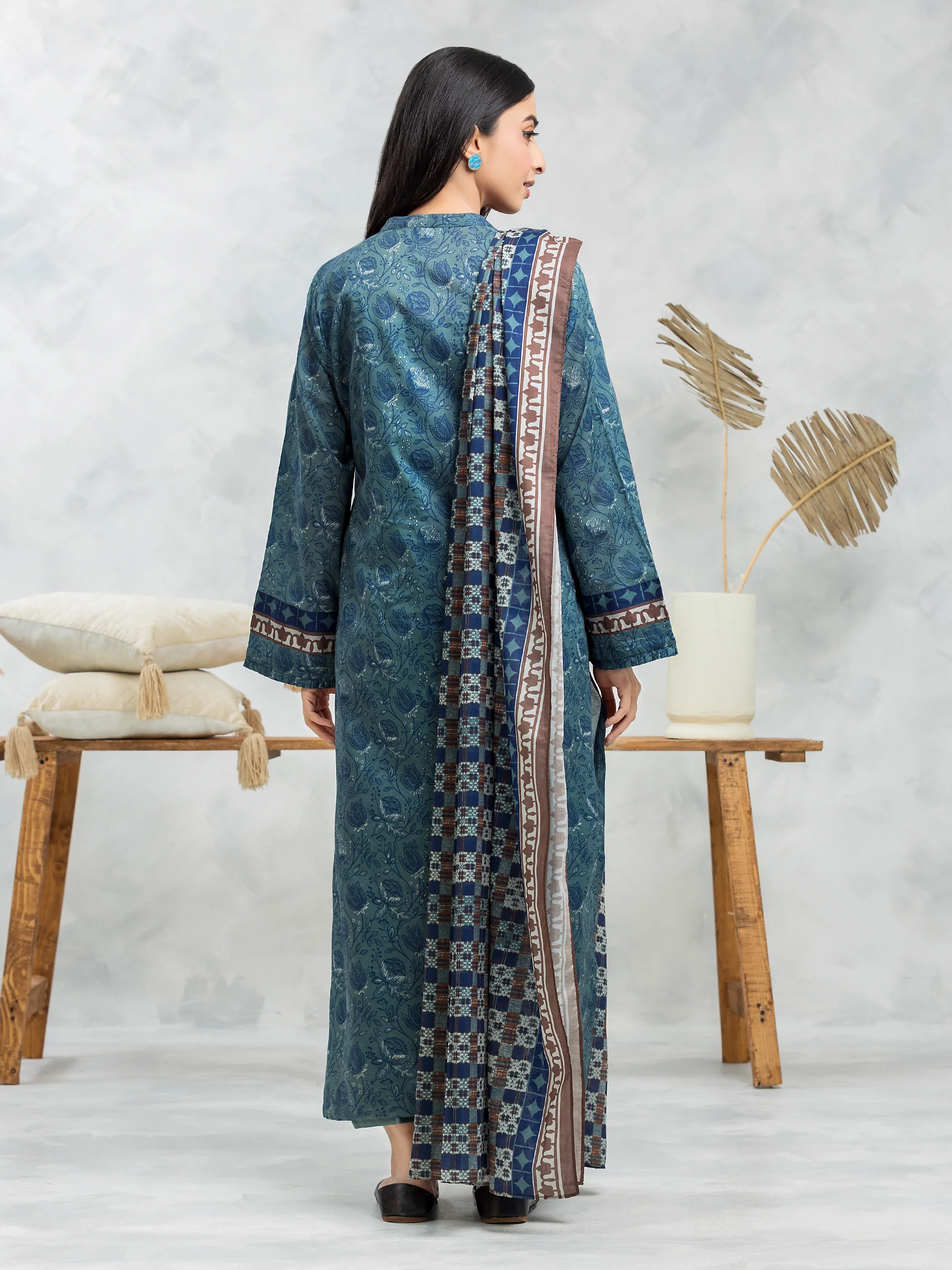 Unstitched Printed Cambric Suit - EWU24A2-28227-3P - Image 2