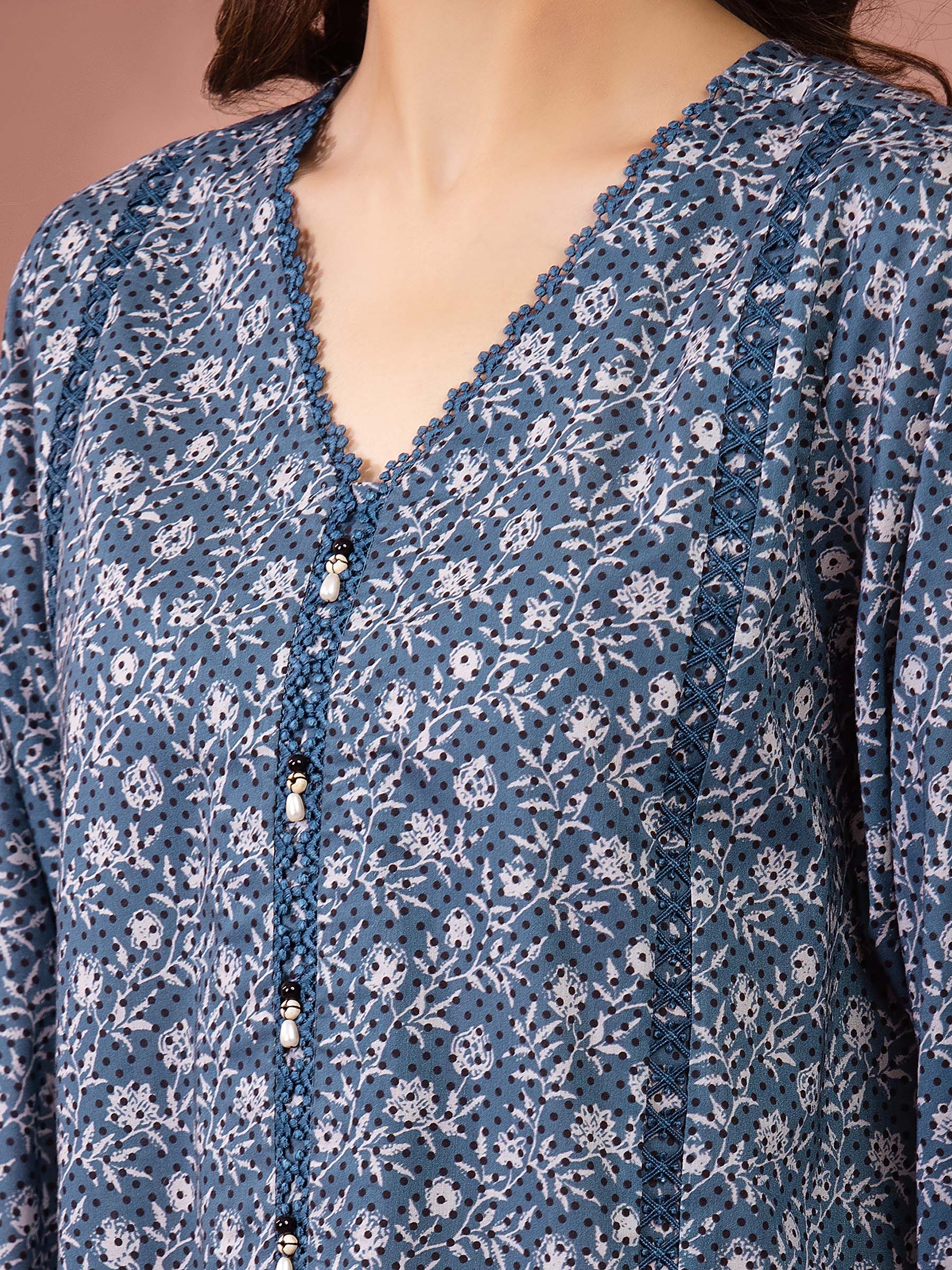 Unstitched Printed Lawn Suit - EWU5A1-35635-3P - Image 3