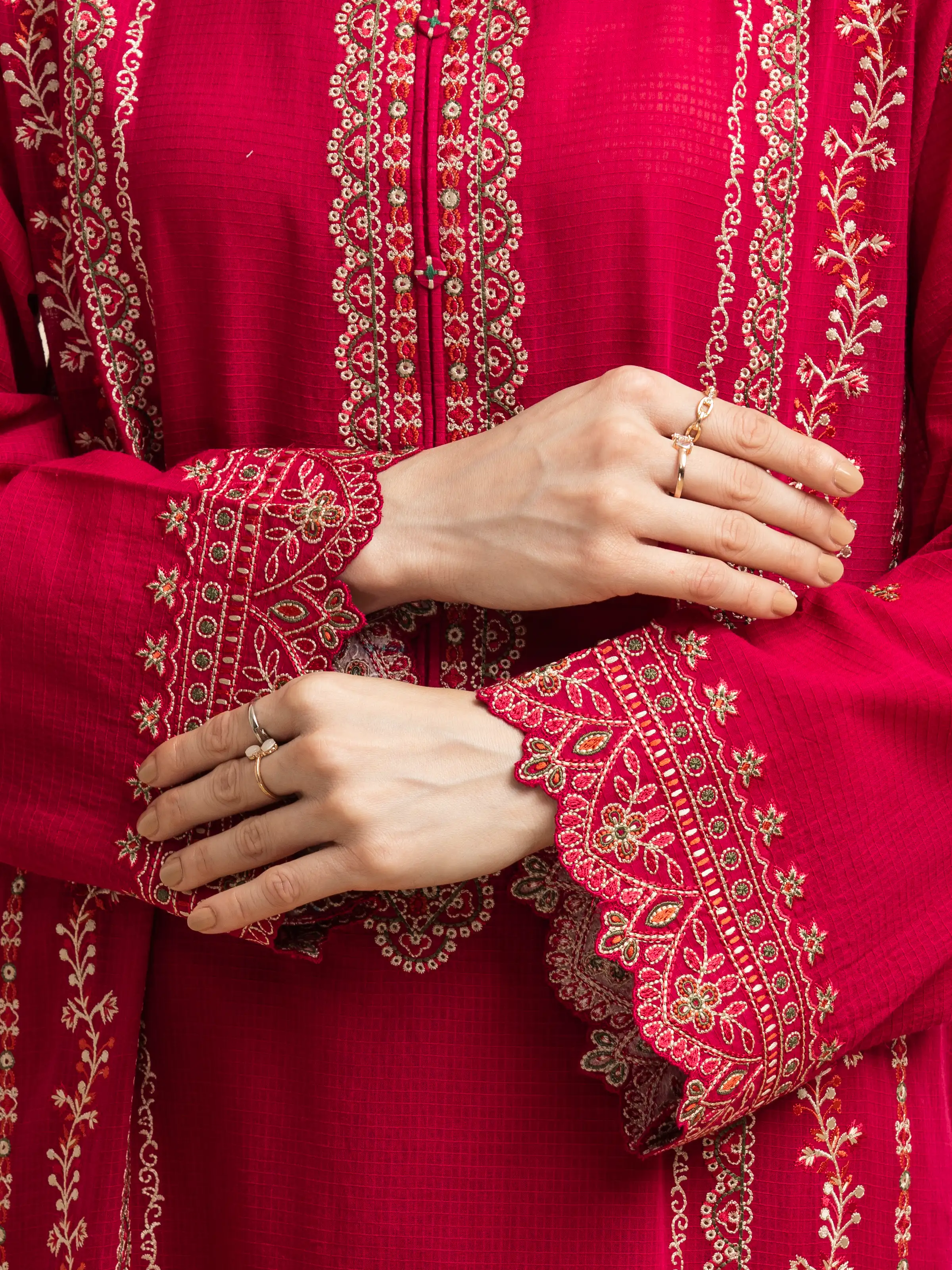 Unstitched Embroidered Lawn Suit - EWU5V1-31238-3P - Image 6